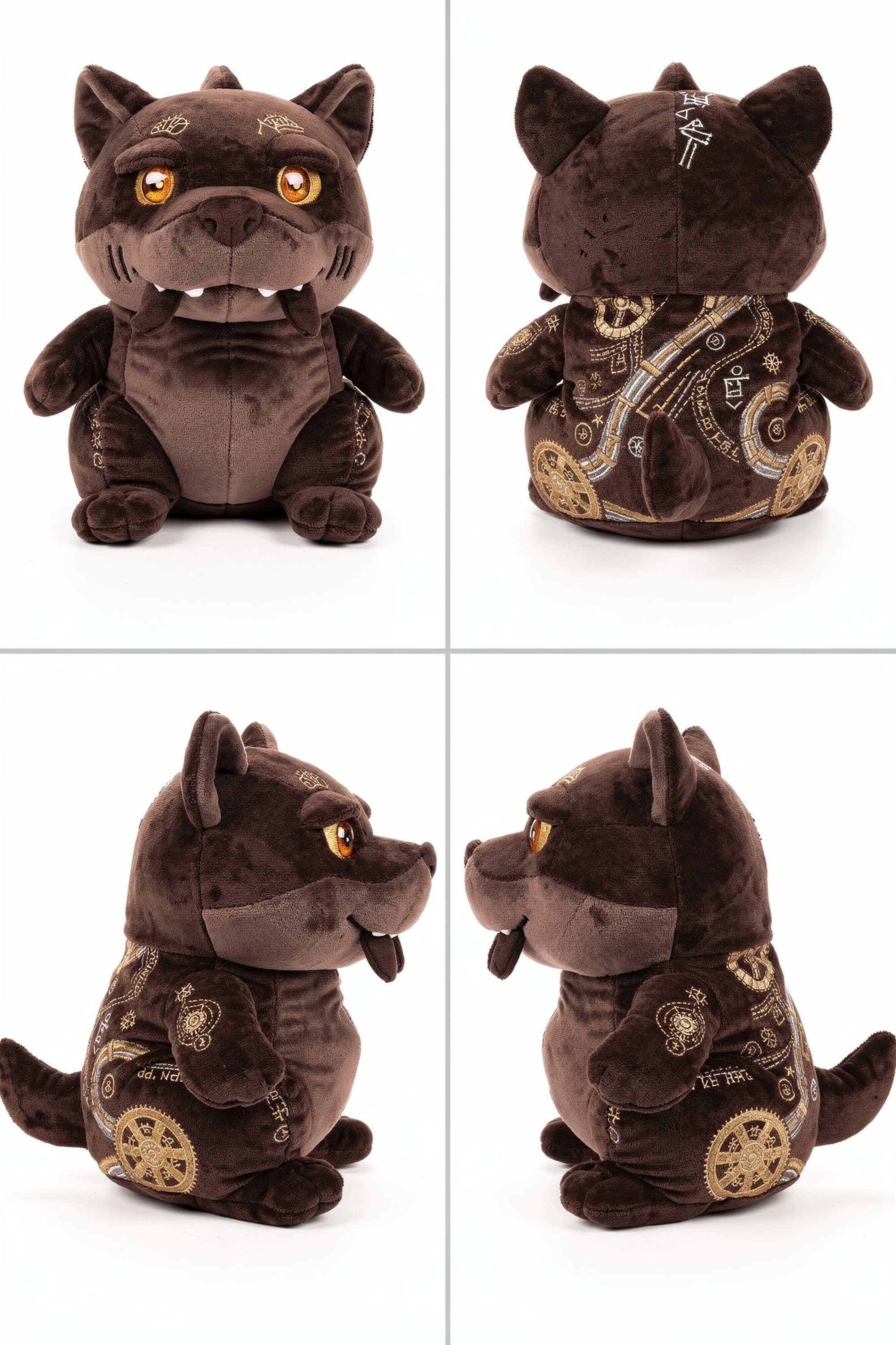 Abyssal Hound - Adorable plush monster illustration