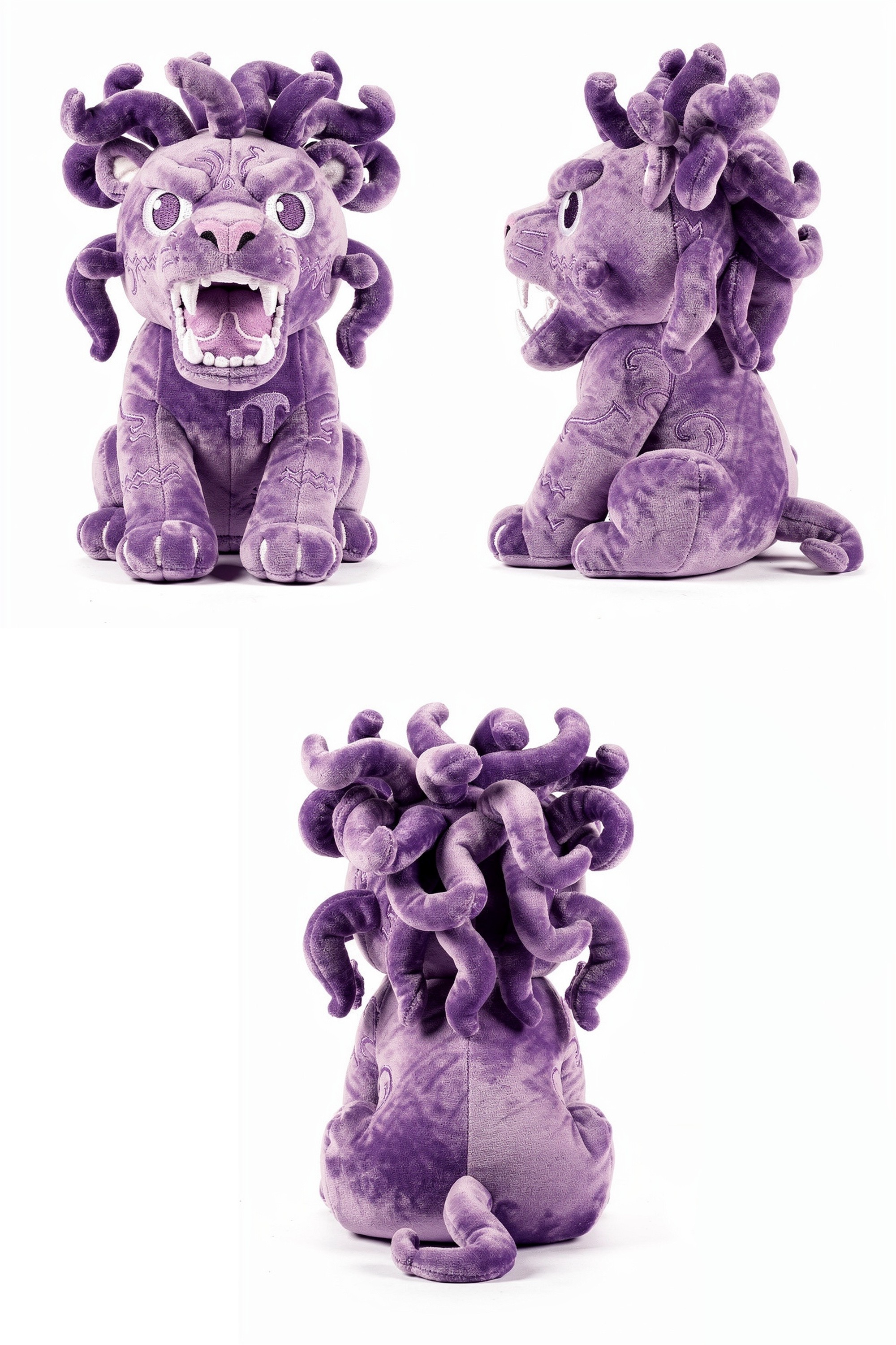 Amethyst Glutton - Adorable plush monster illustration