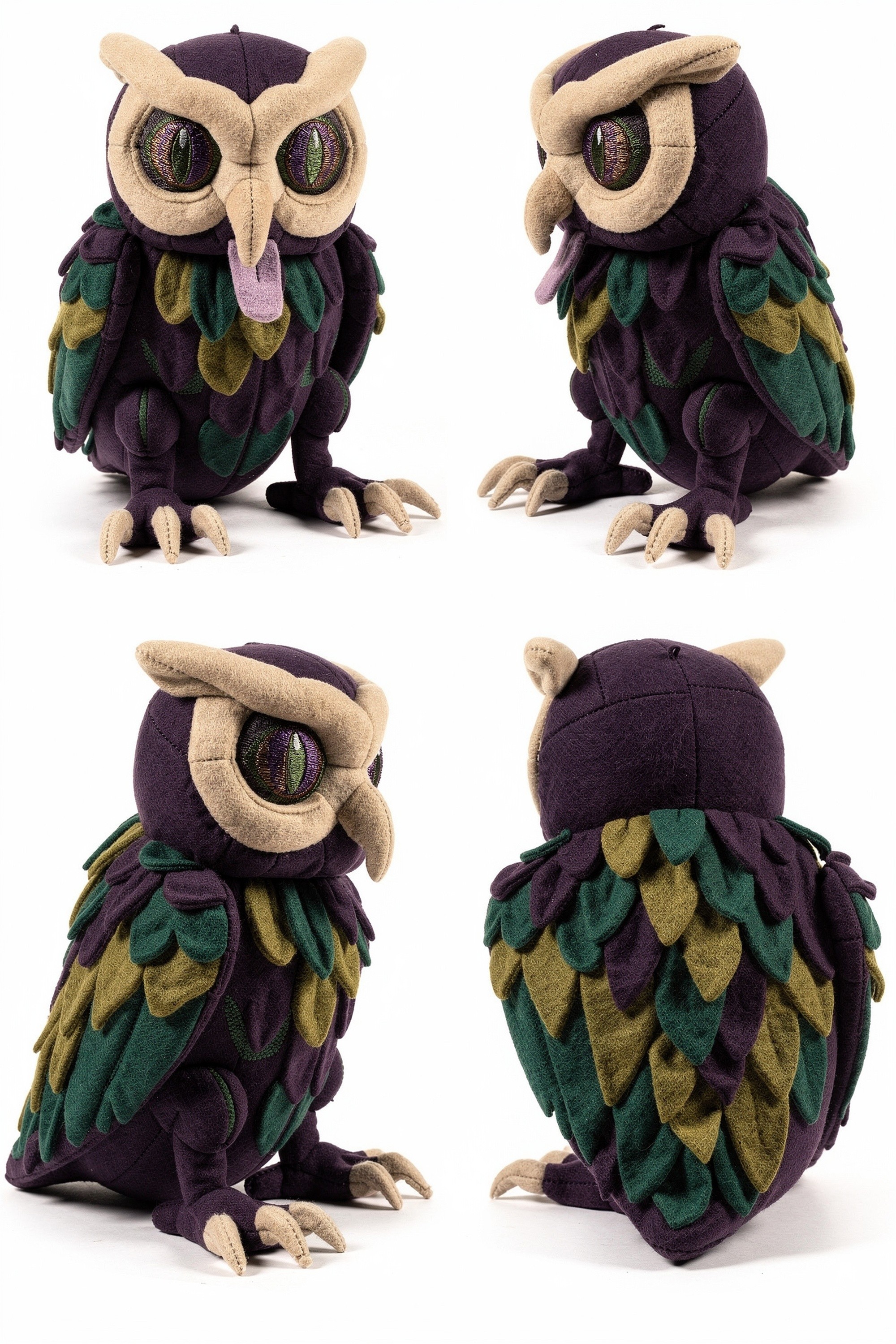 Barb Shriek - Adorable plush monster illustration