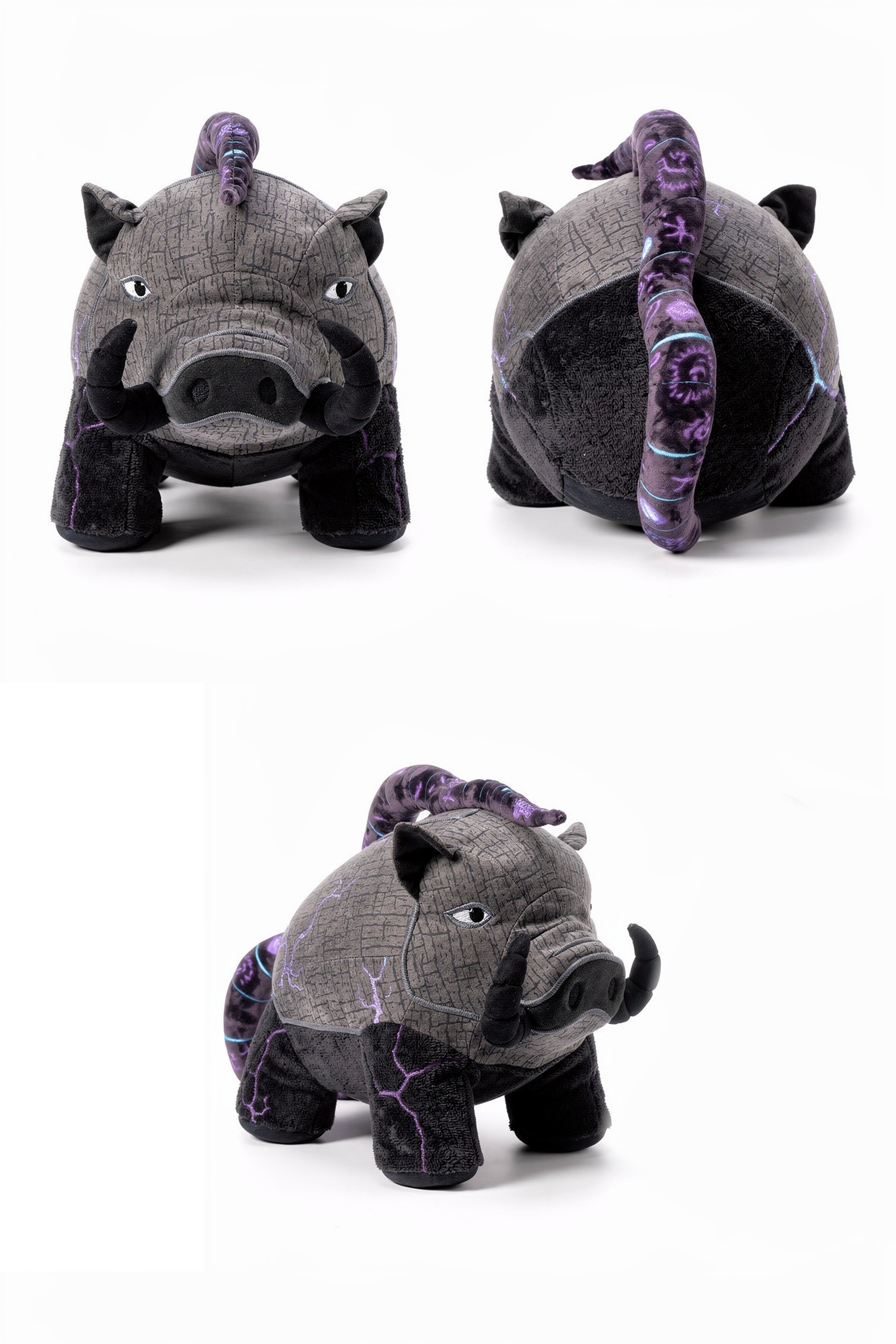 Barkhide Leviathan - Adorable plush monster illustration