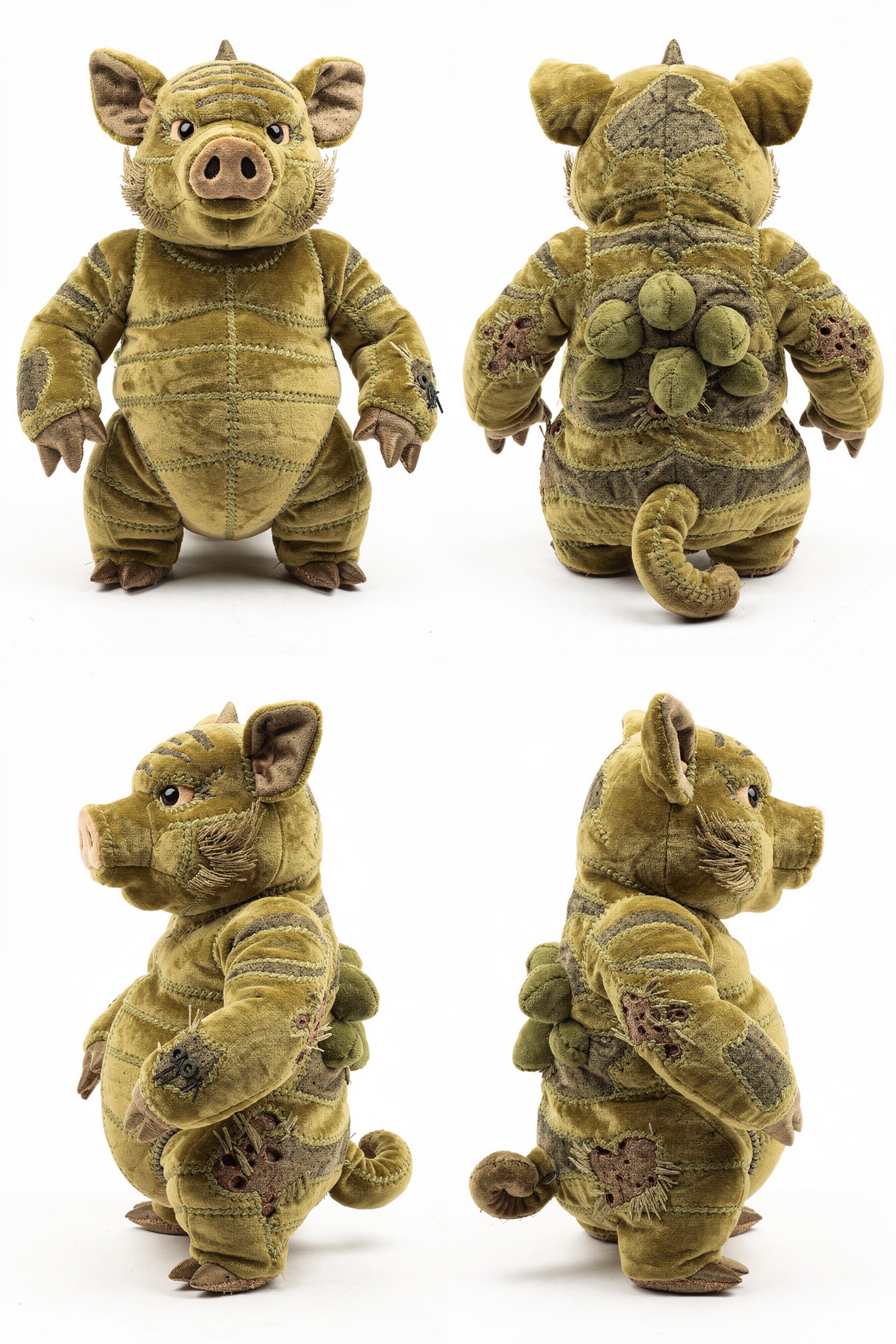 Barrow Tusker - Adorable plush monster illustration