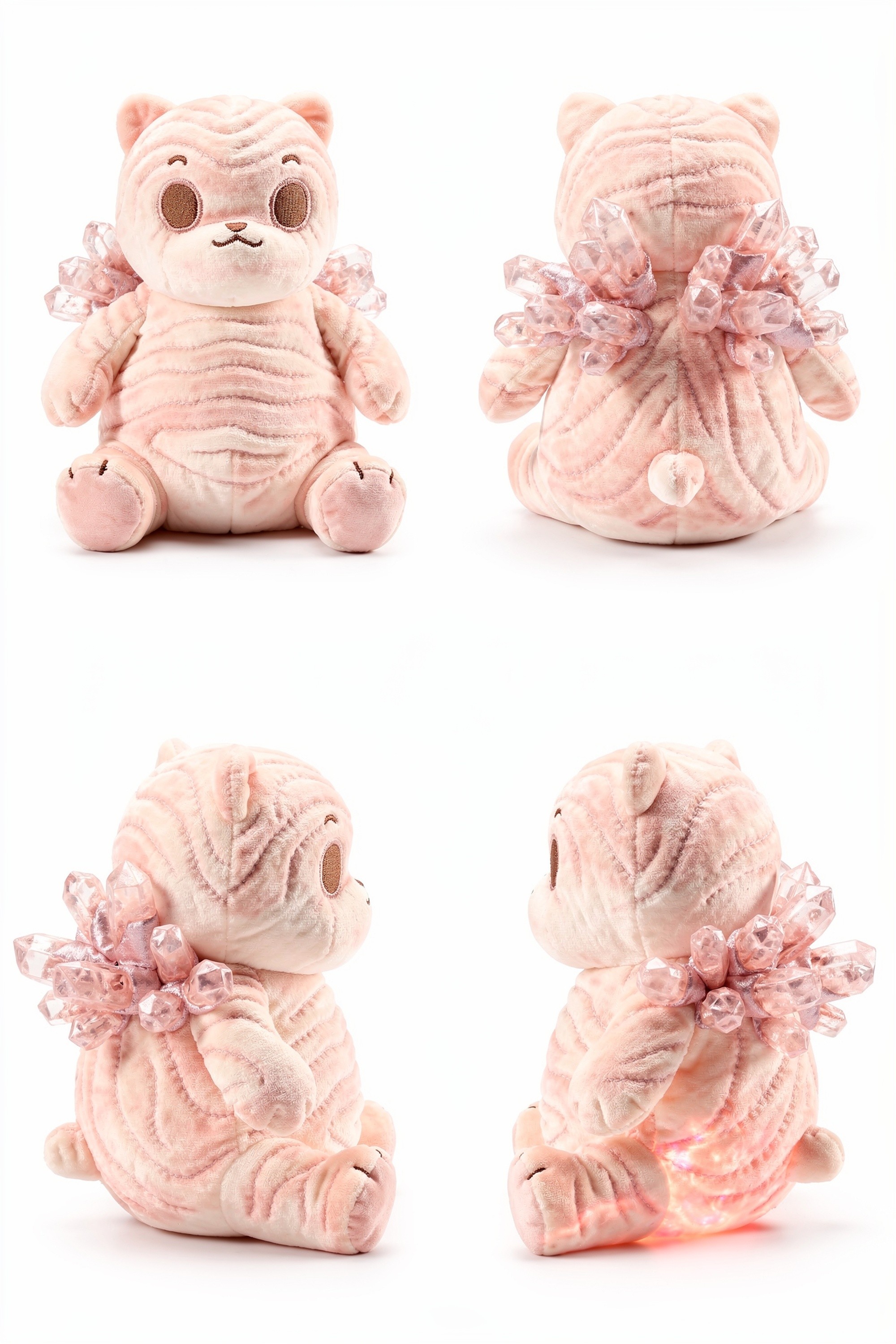 Blush Glutinox - Adorable plush monster illustration
