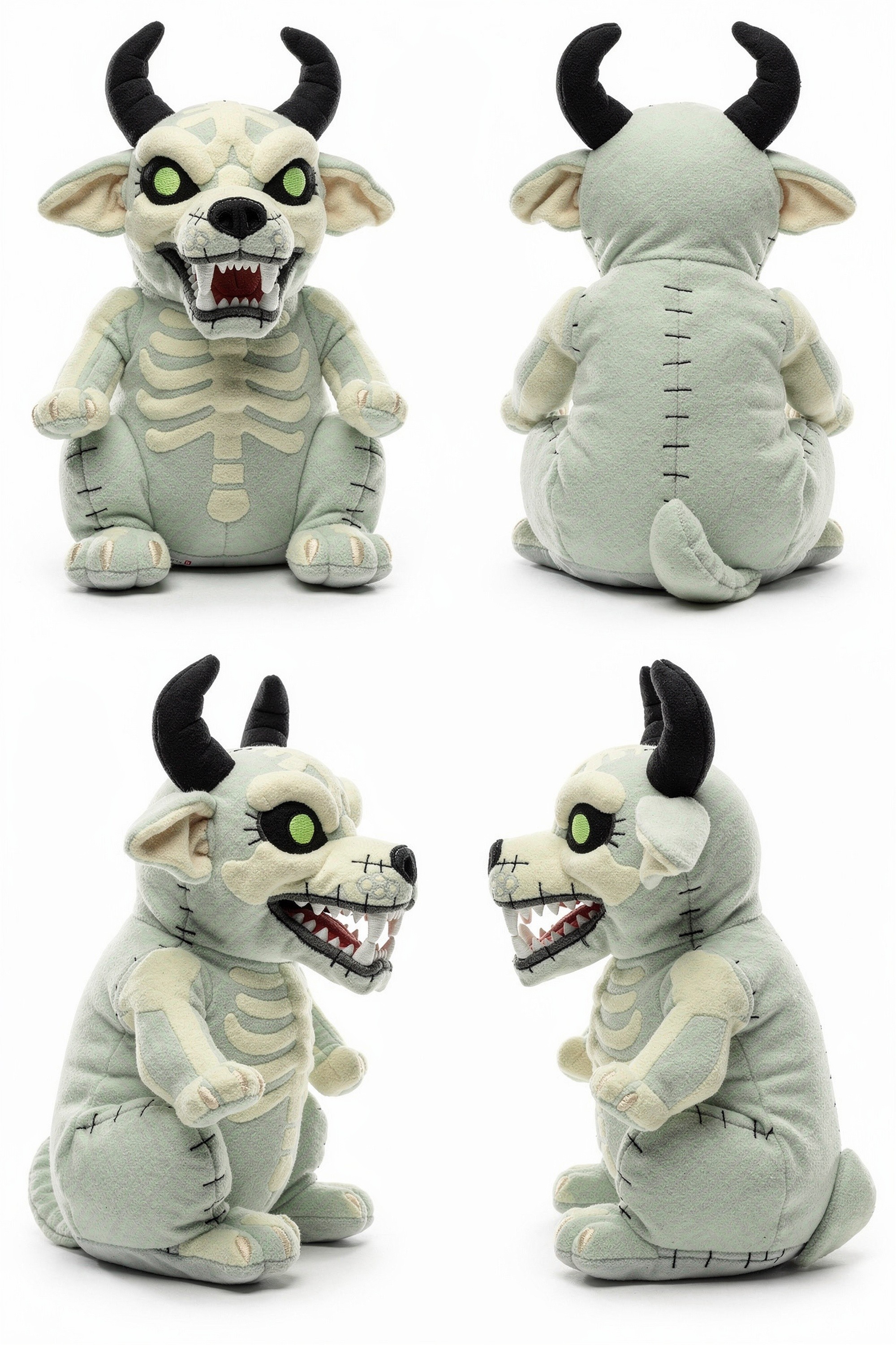 Bonegnaw Sentinel - Adorable plush monster illustration