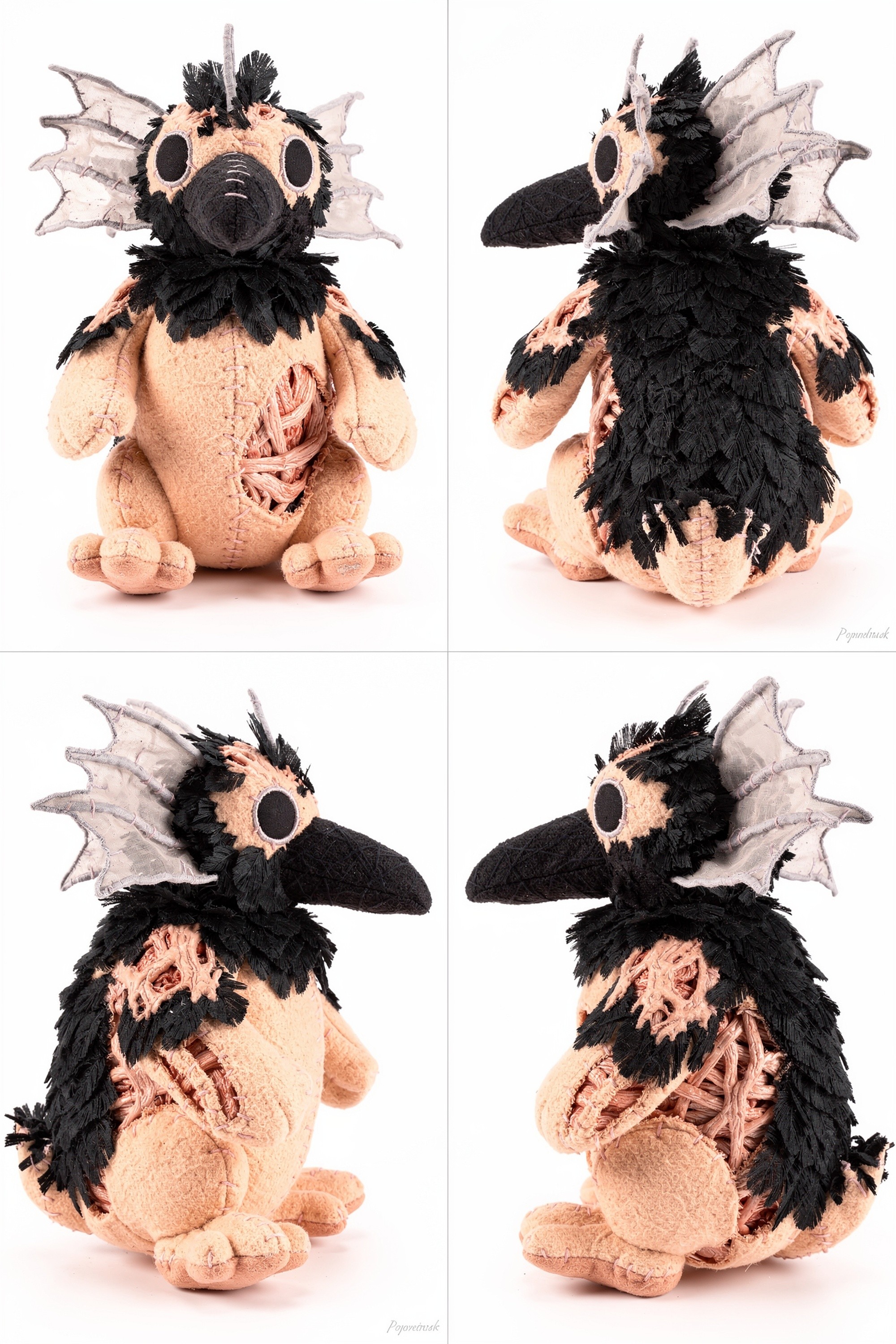 Carrion Thrice - Adorable plush monster illustration