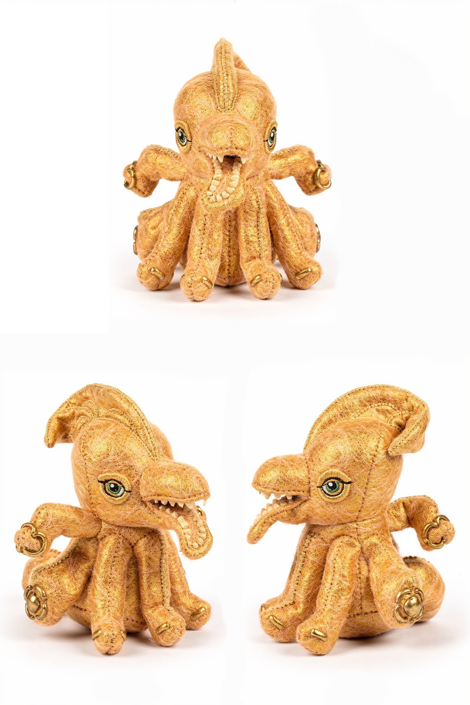 Cerulean Spirarch - Adorable plush monster illustration