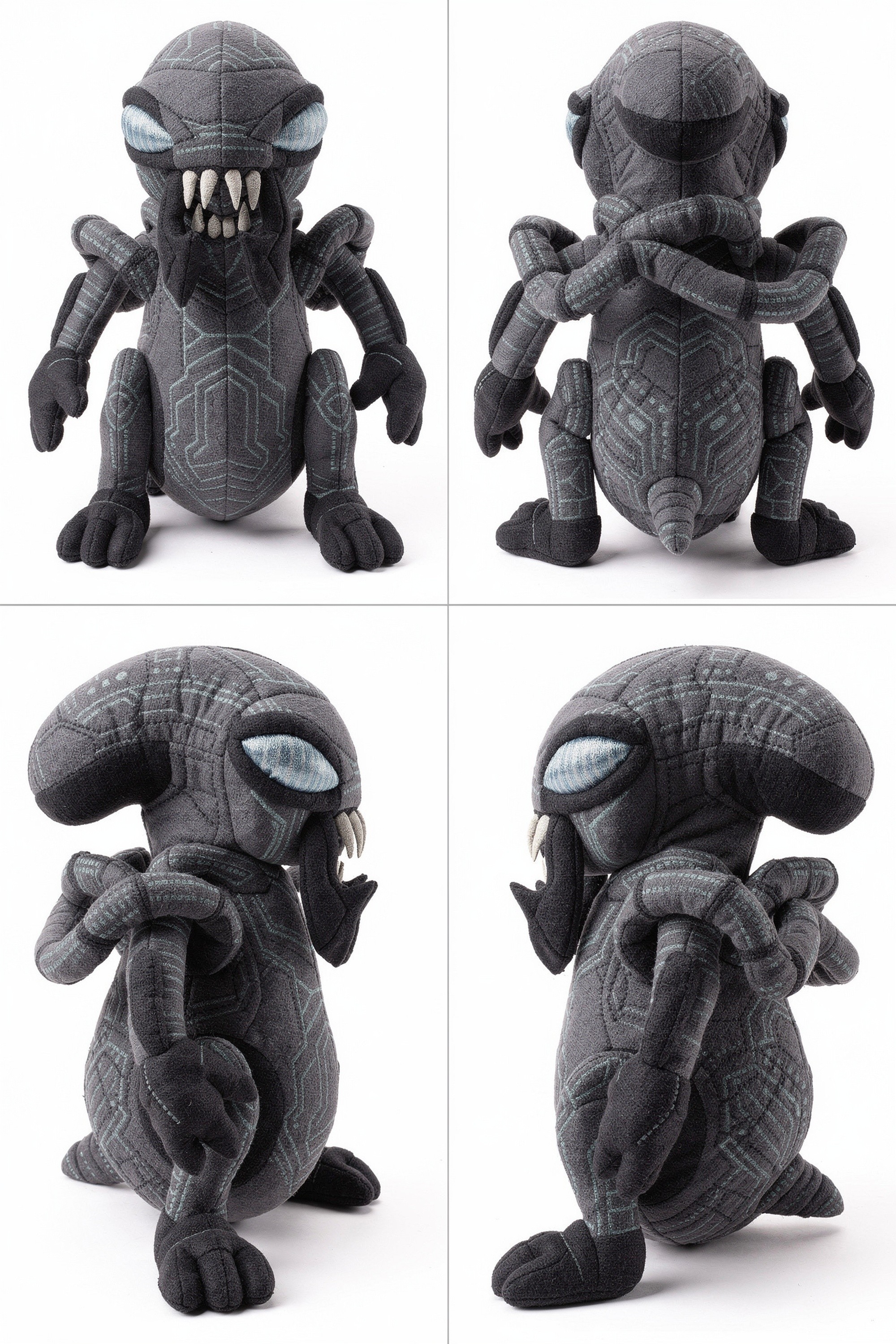 Chainbound Mantis - Adorable plush monster illustration