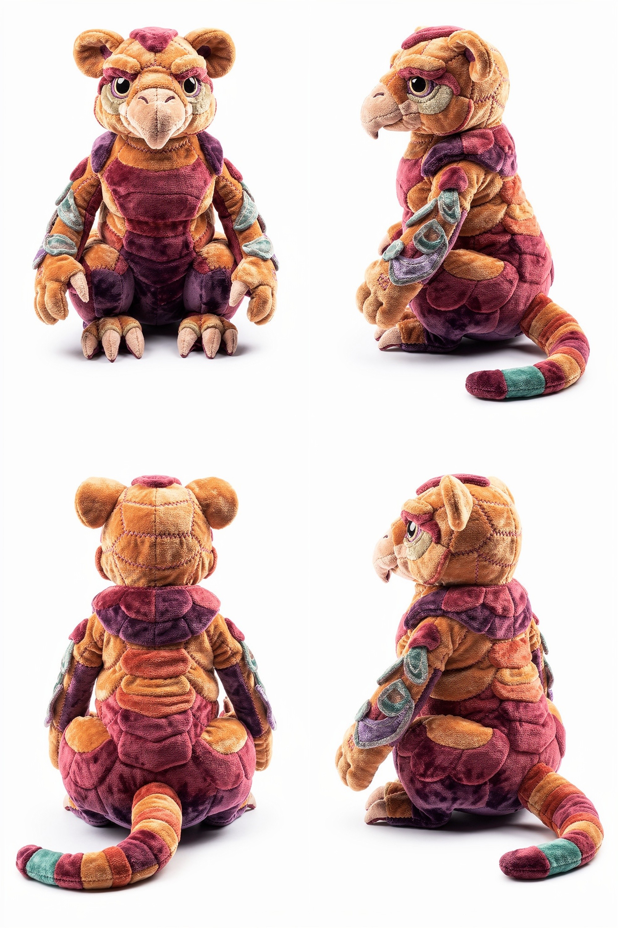 Chitinous Leonyx - Adorable plush monster illustration