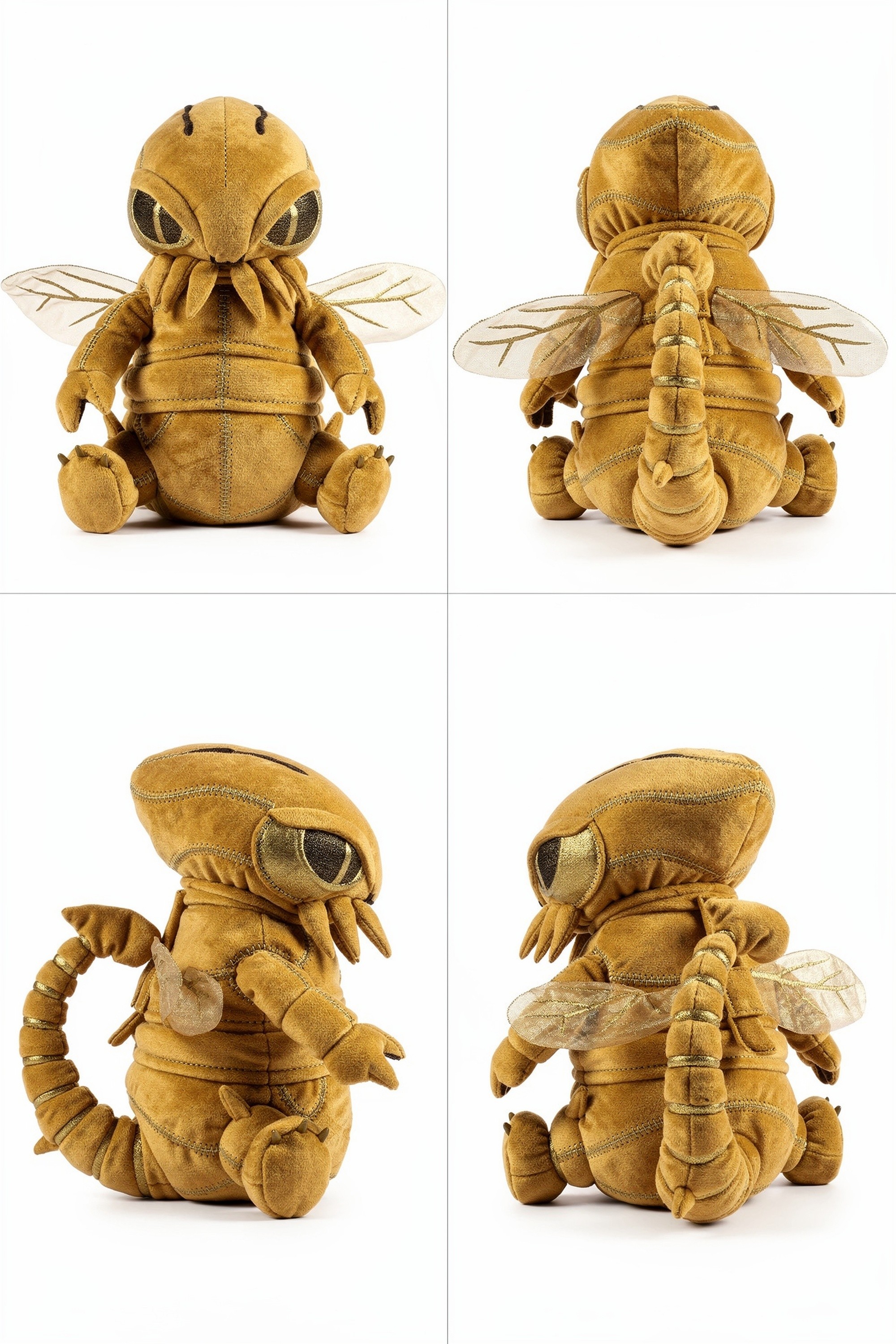 Chitinous Reaper - Adorable plush monster illustration