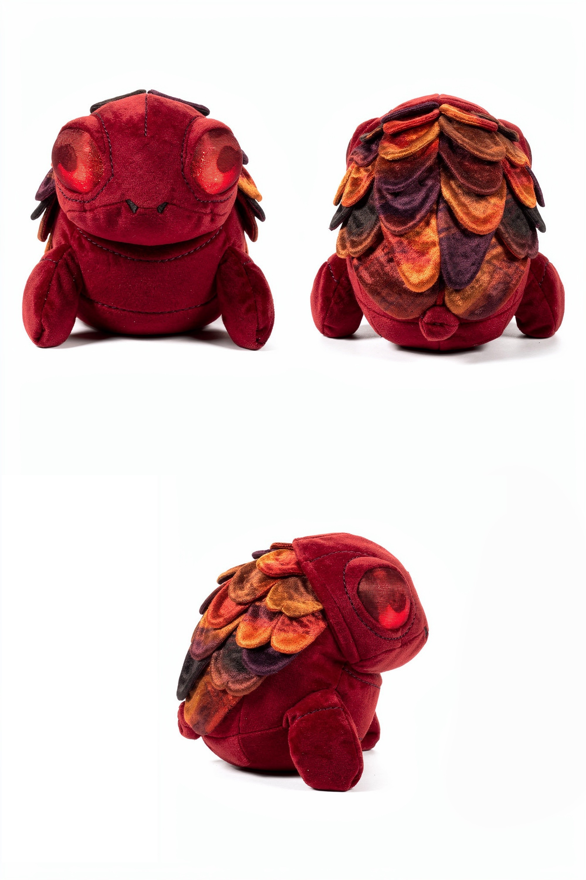 Cinderwing Scarab - Adorable plush monster illustration