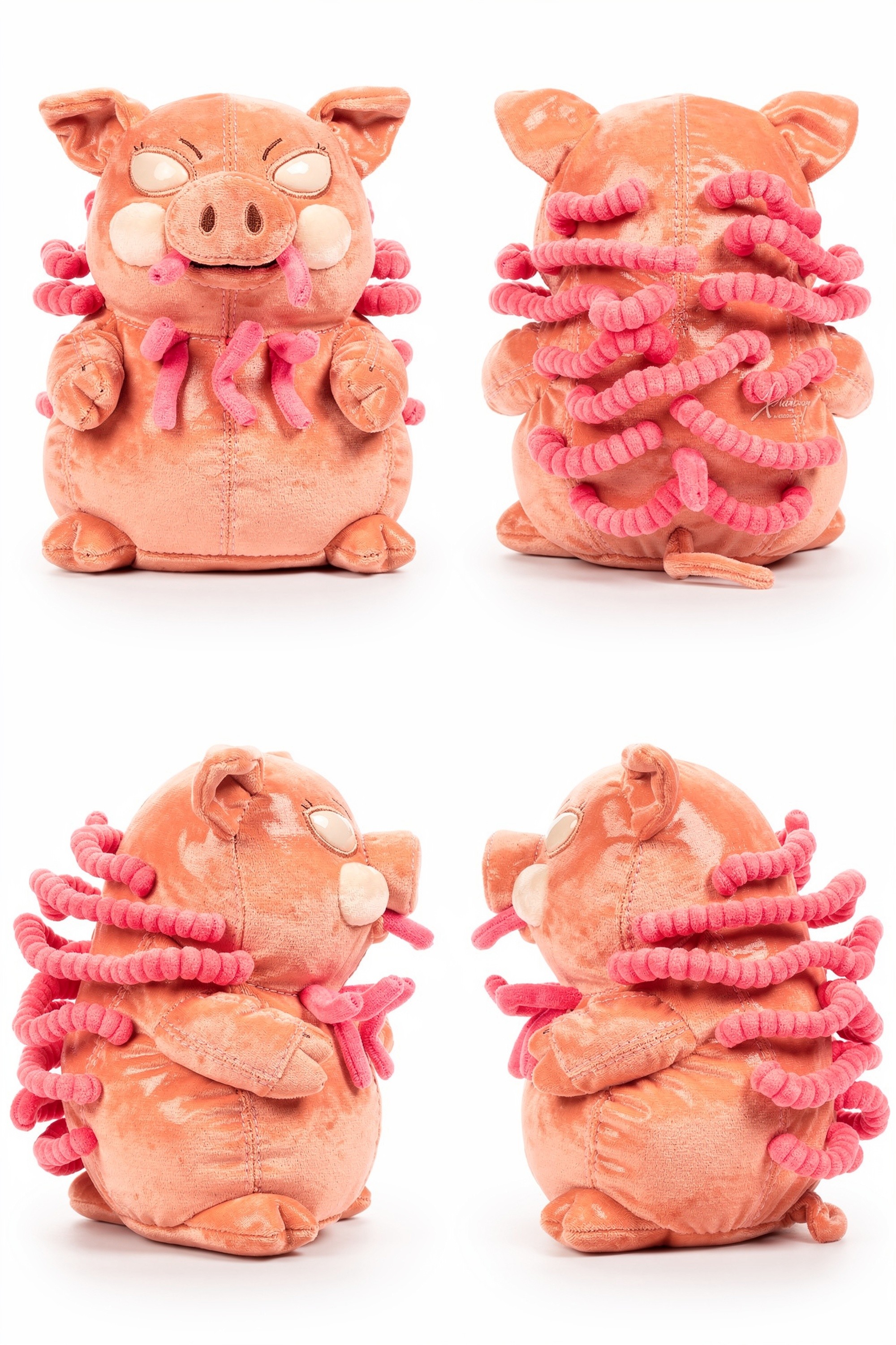 Coral Rootling - Adorable plush monster illustration
