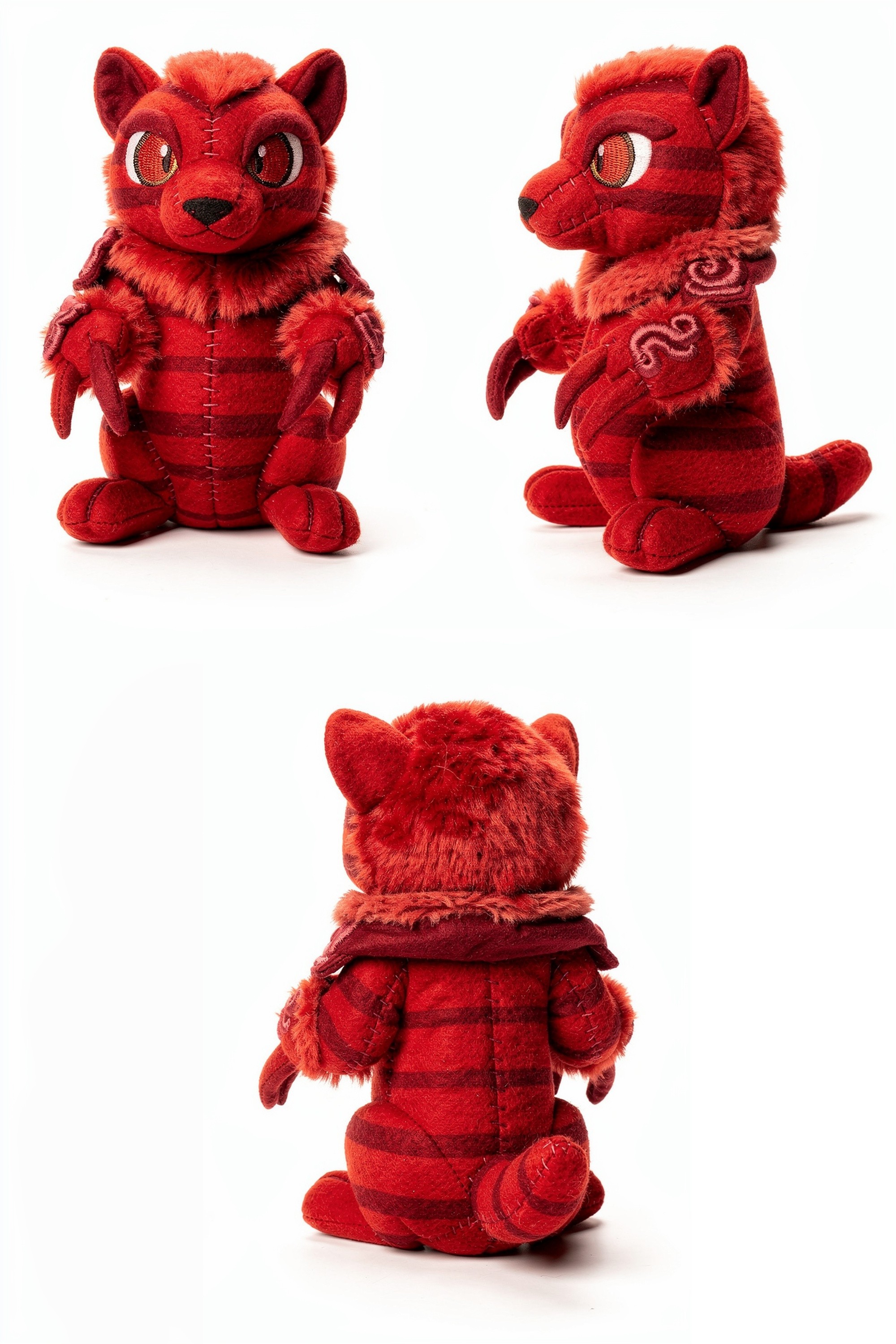 Crimson Reaper - Adorable plush monster illustration
