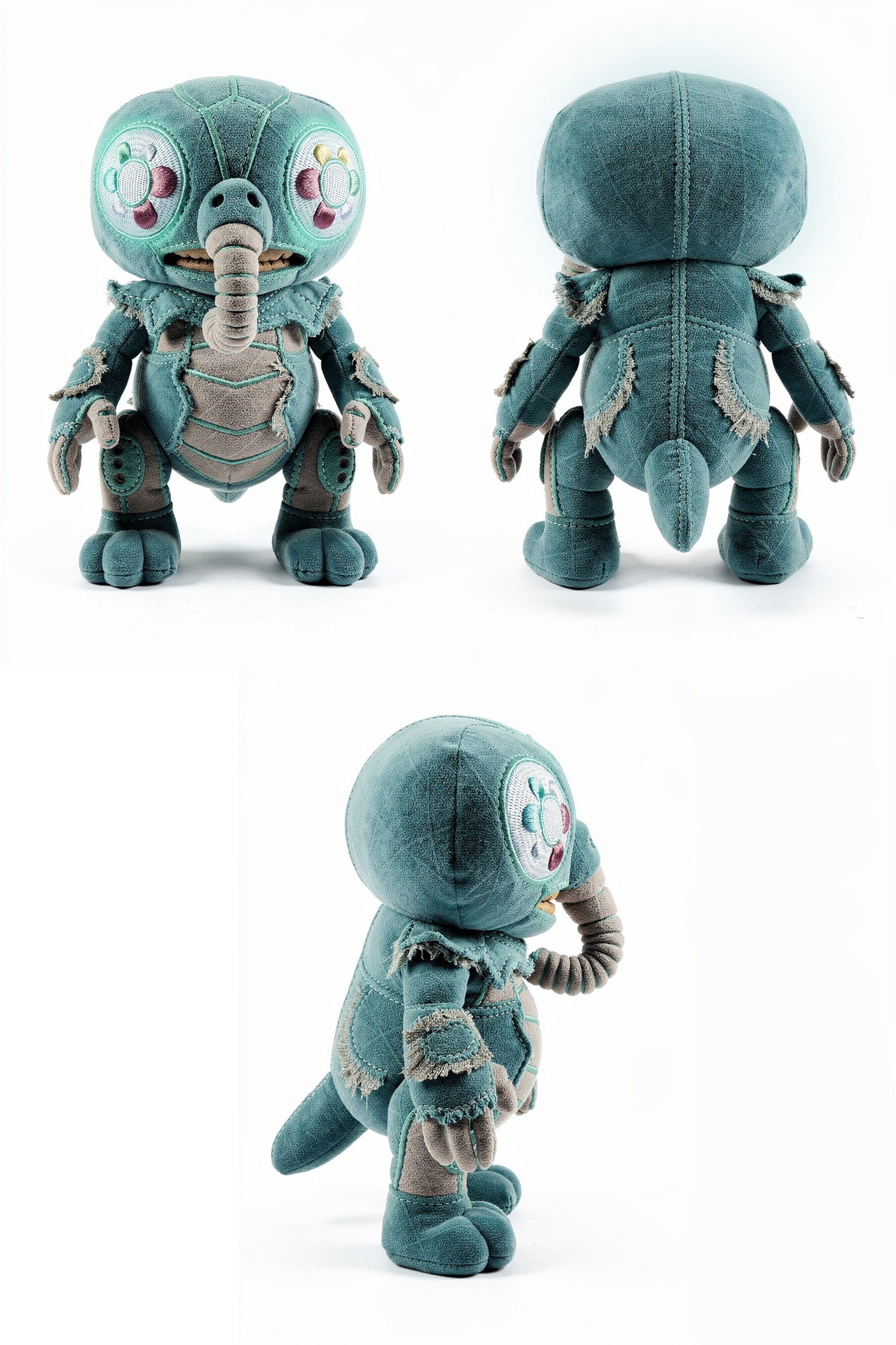 Dustmoth Sentinel - Adorable plush monster illustration