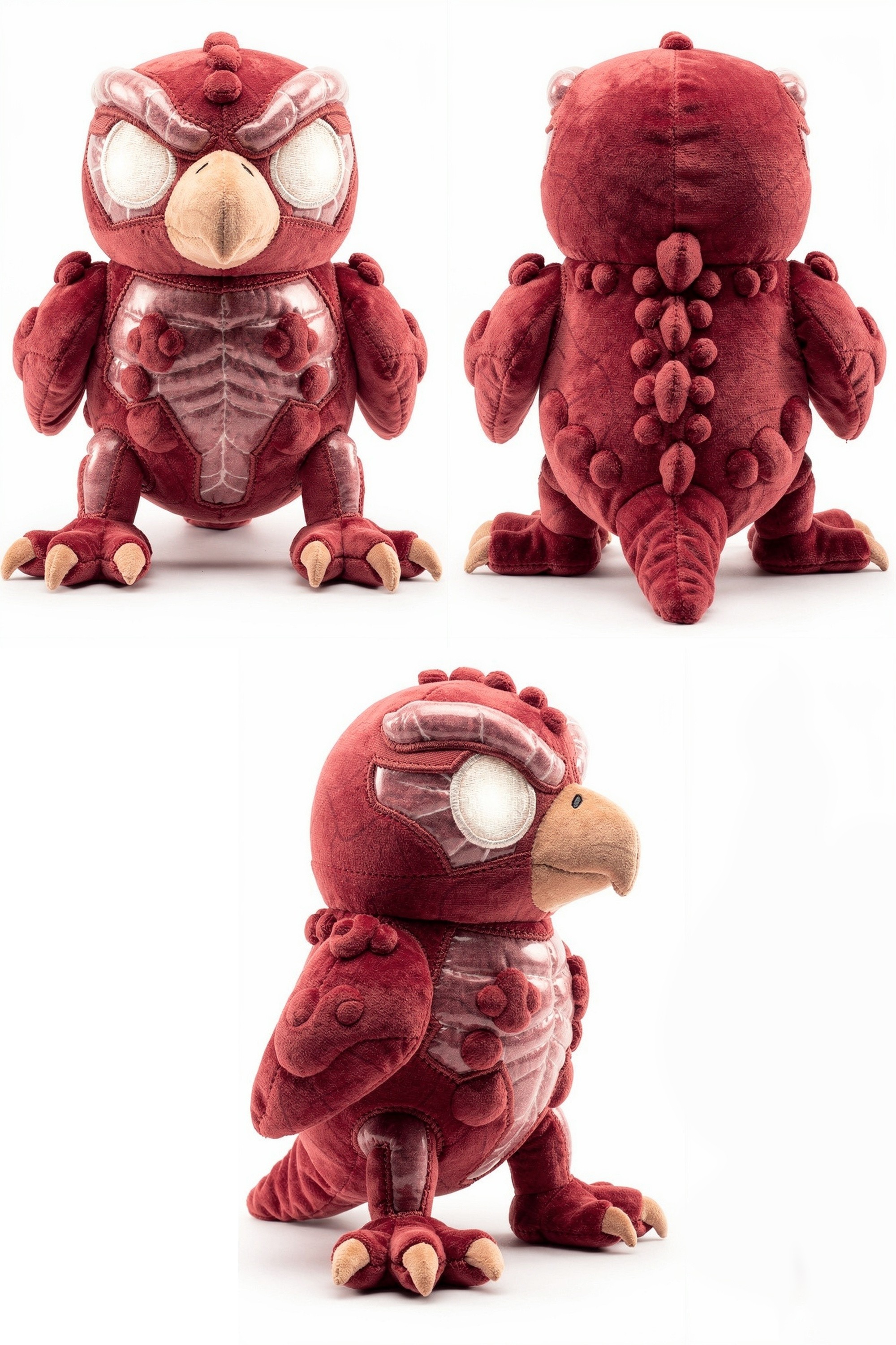 Falconyx Wraith - Adorable plush monster illustration