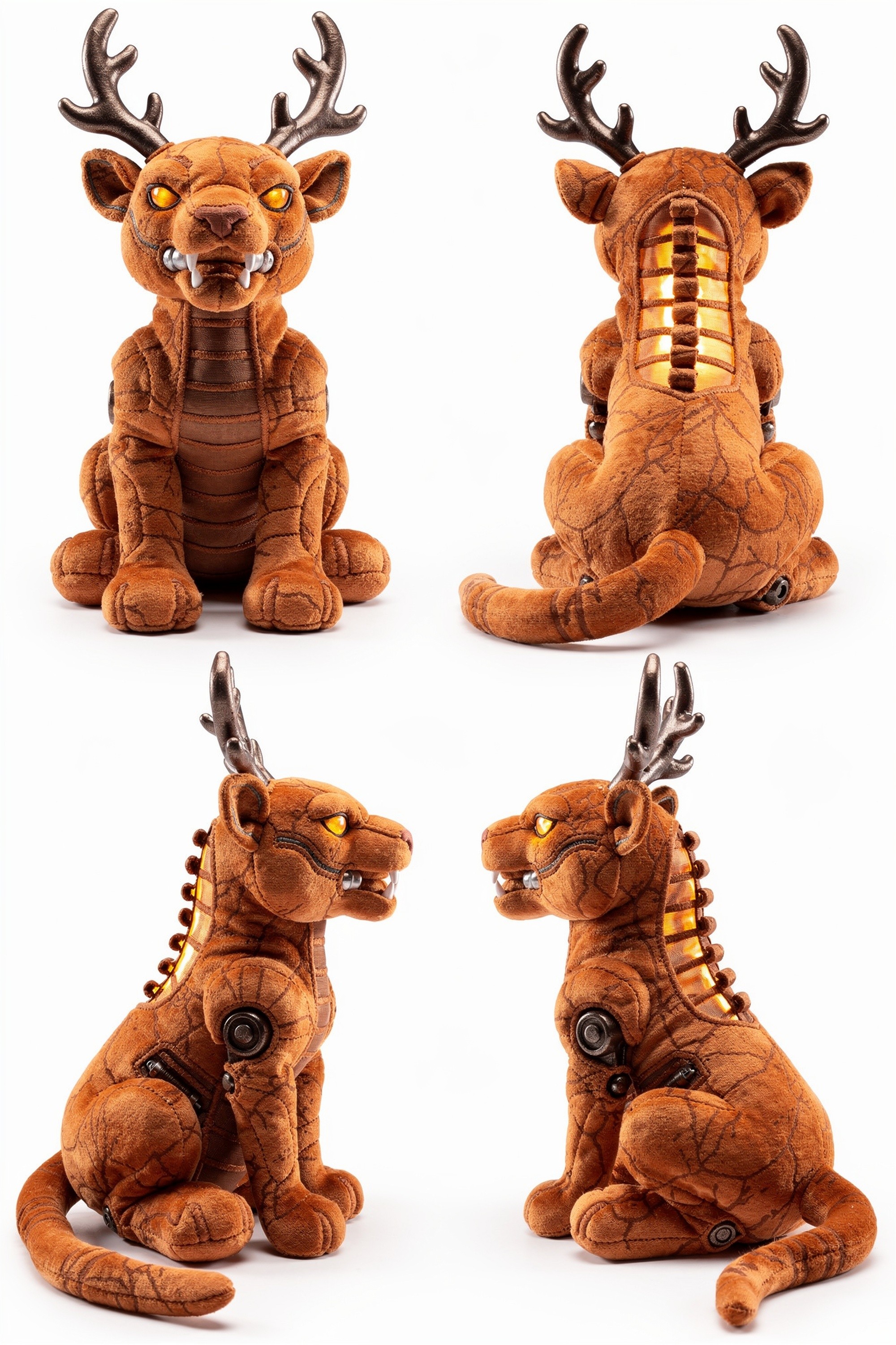 Gearsphinx - Adorable plush monster illustration