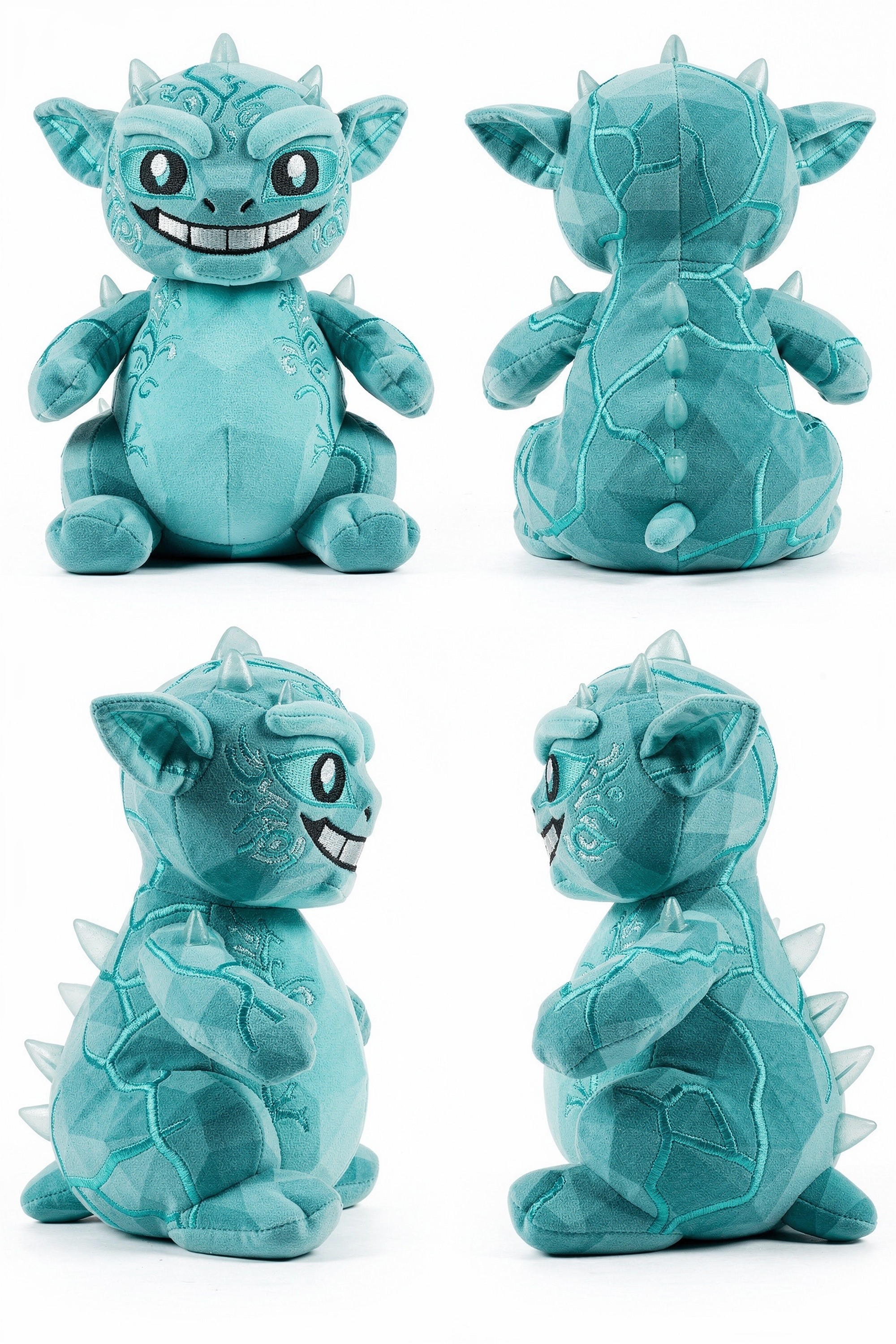 Glassroot Grin - Adorable plush monster illustration