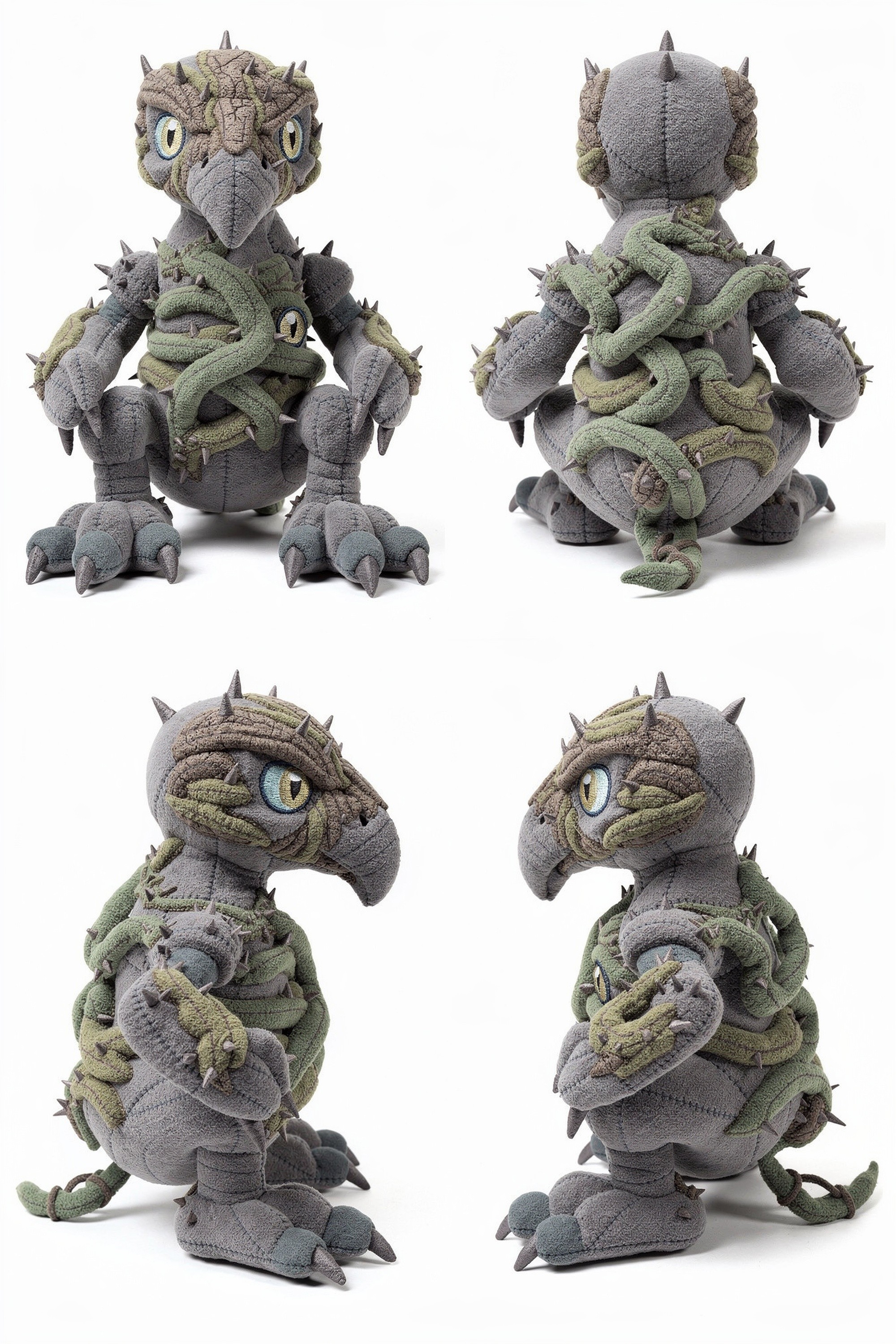 Gnarl Talon - Adorable plush monster illustration