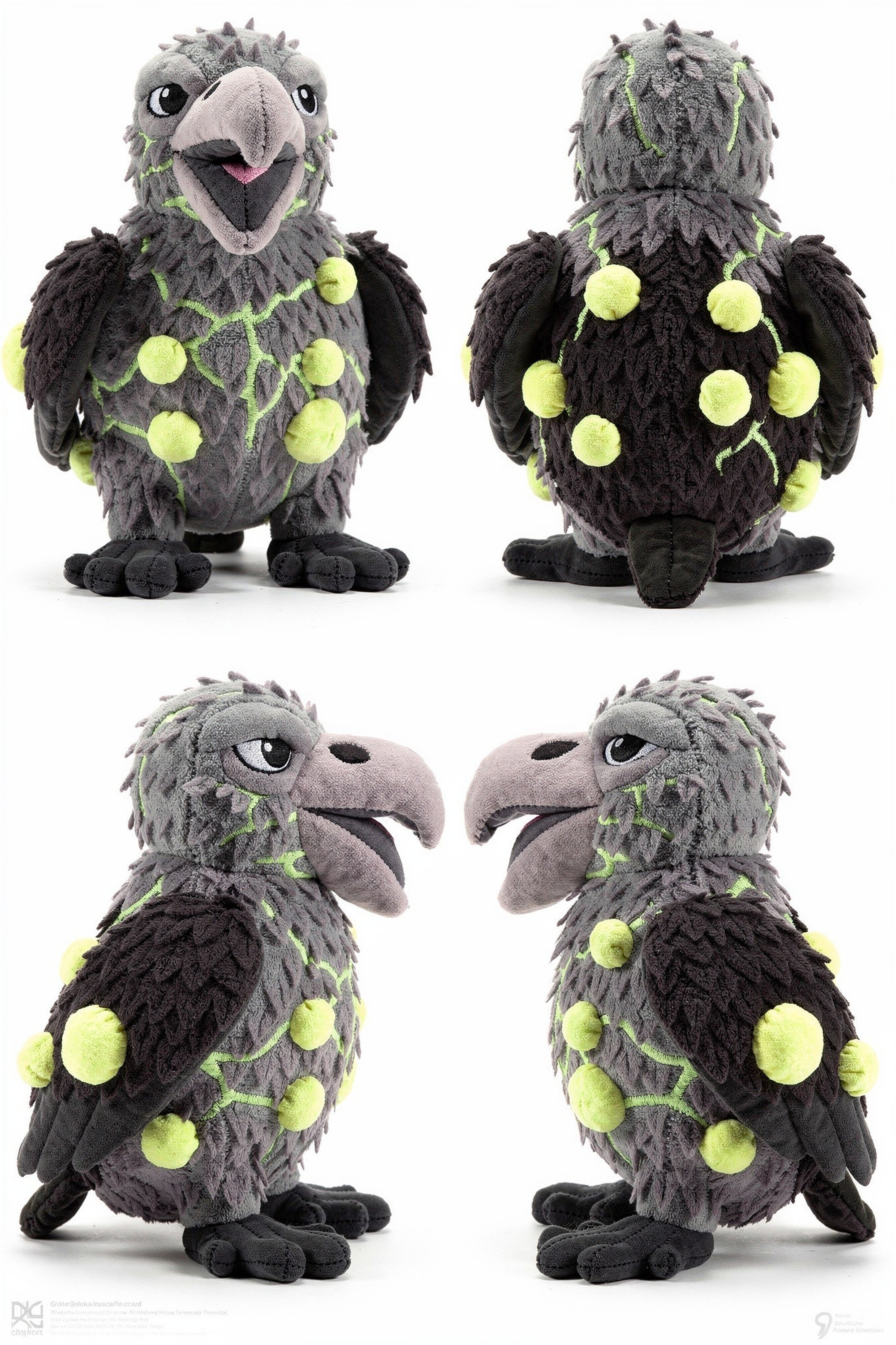 Gorge Wraith - Adorable plush monster illustration