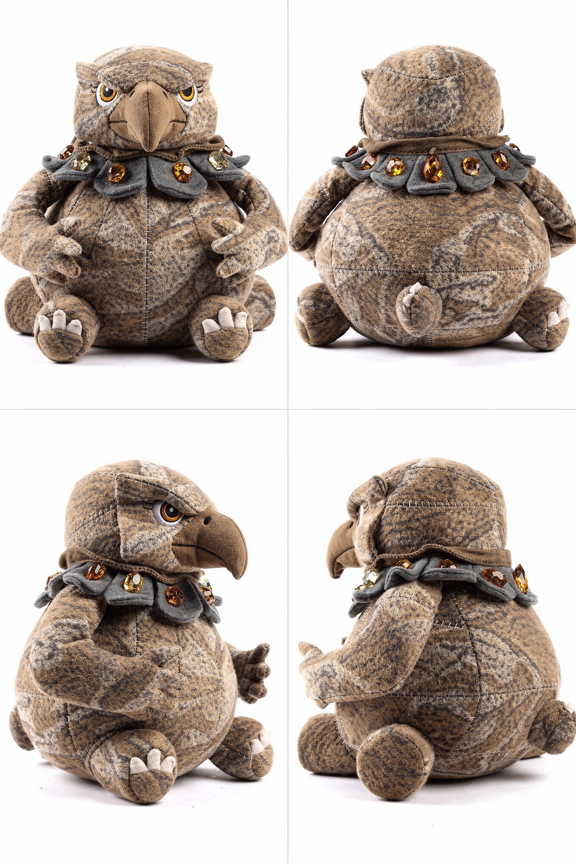 Lithic Raptor - Adorable plush monster illustration