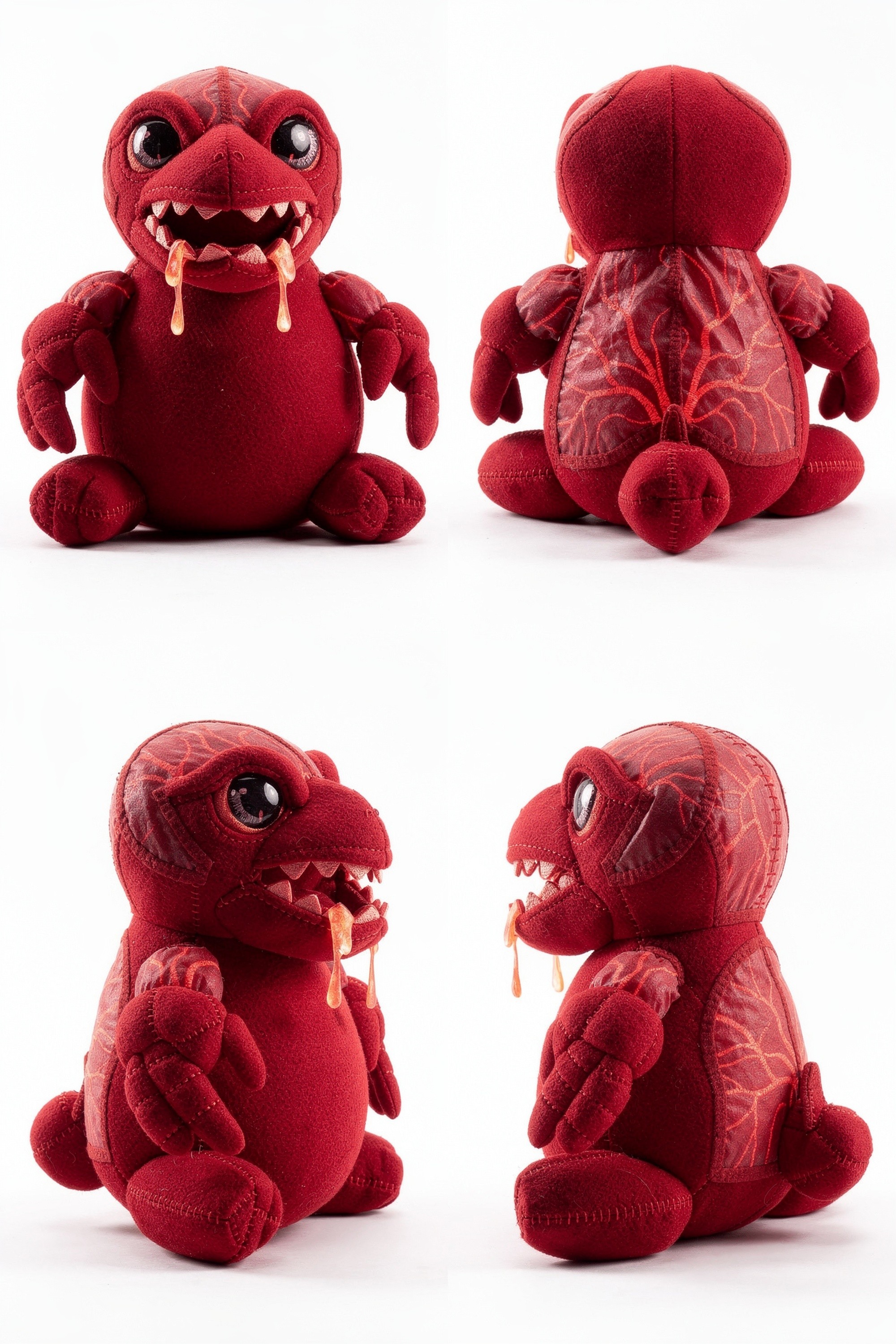 Luminous Mantis - Adorable plush monster illustration