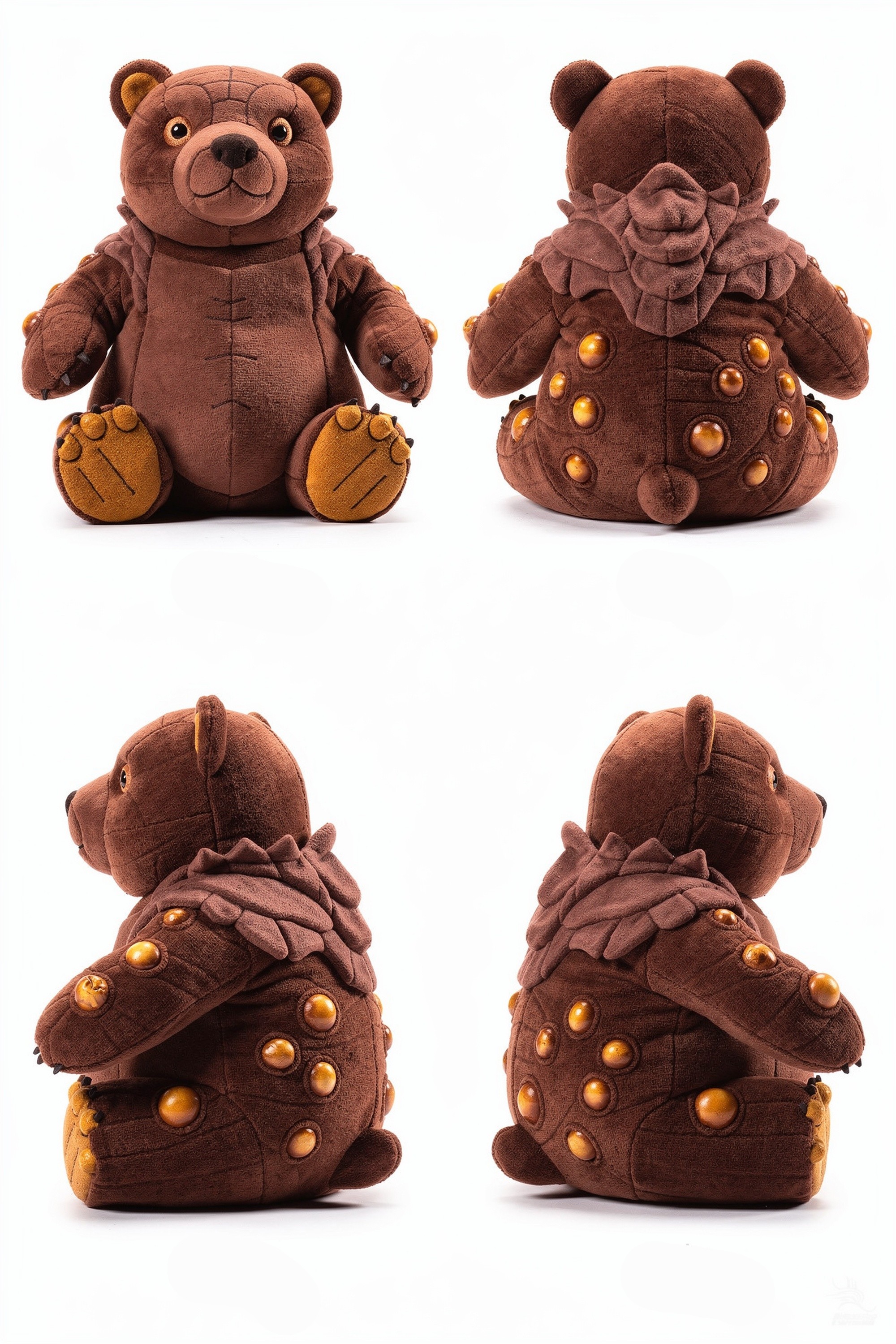 Magma Bearer - Adorable plush monster illustration