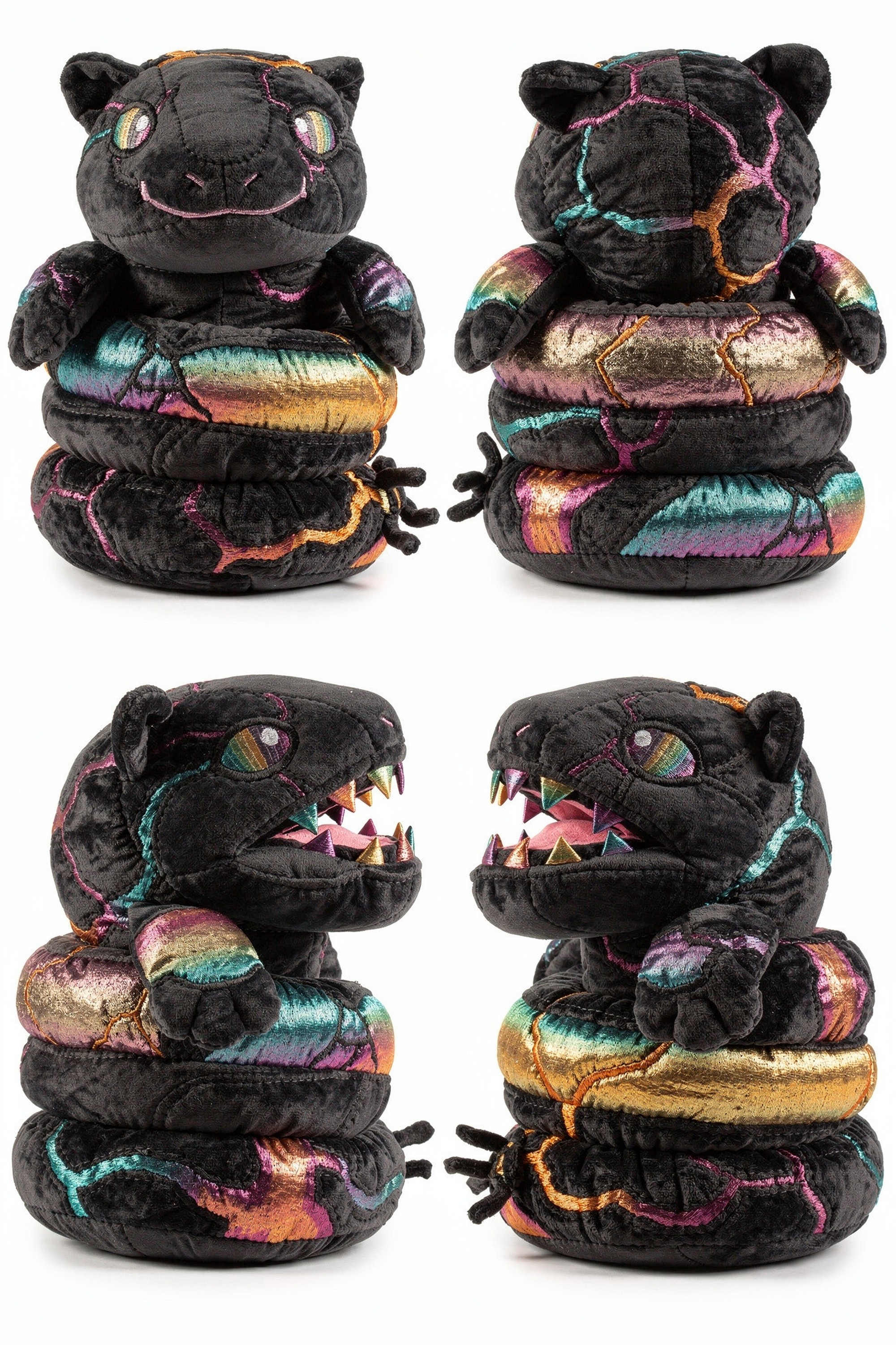 Magmaveil Wyrm - Adorable plush monster illustration