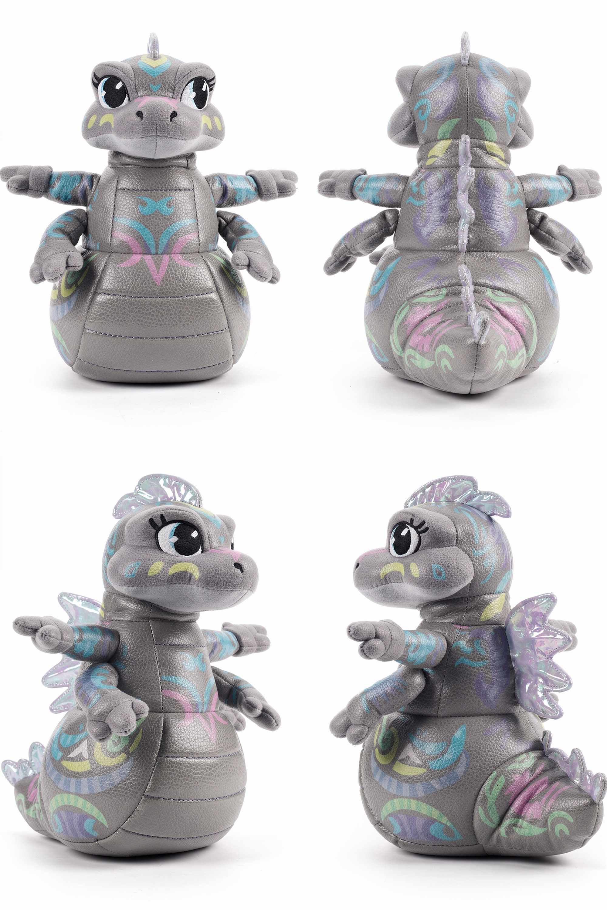 Mantis Wyrm - Adorable plush monster illustration