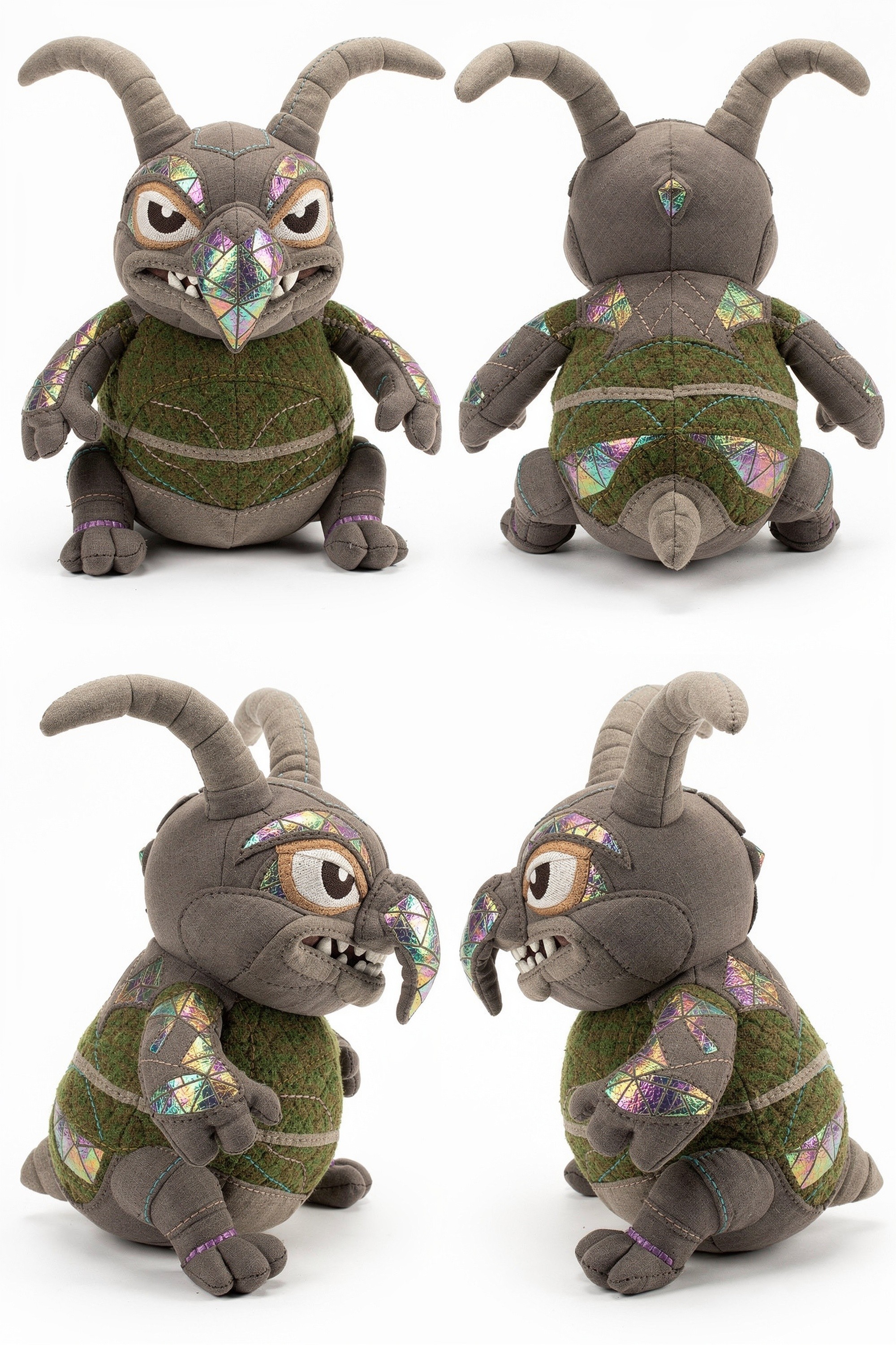 Moss Trickster - Adorable plush monster illustration