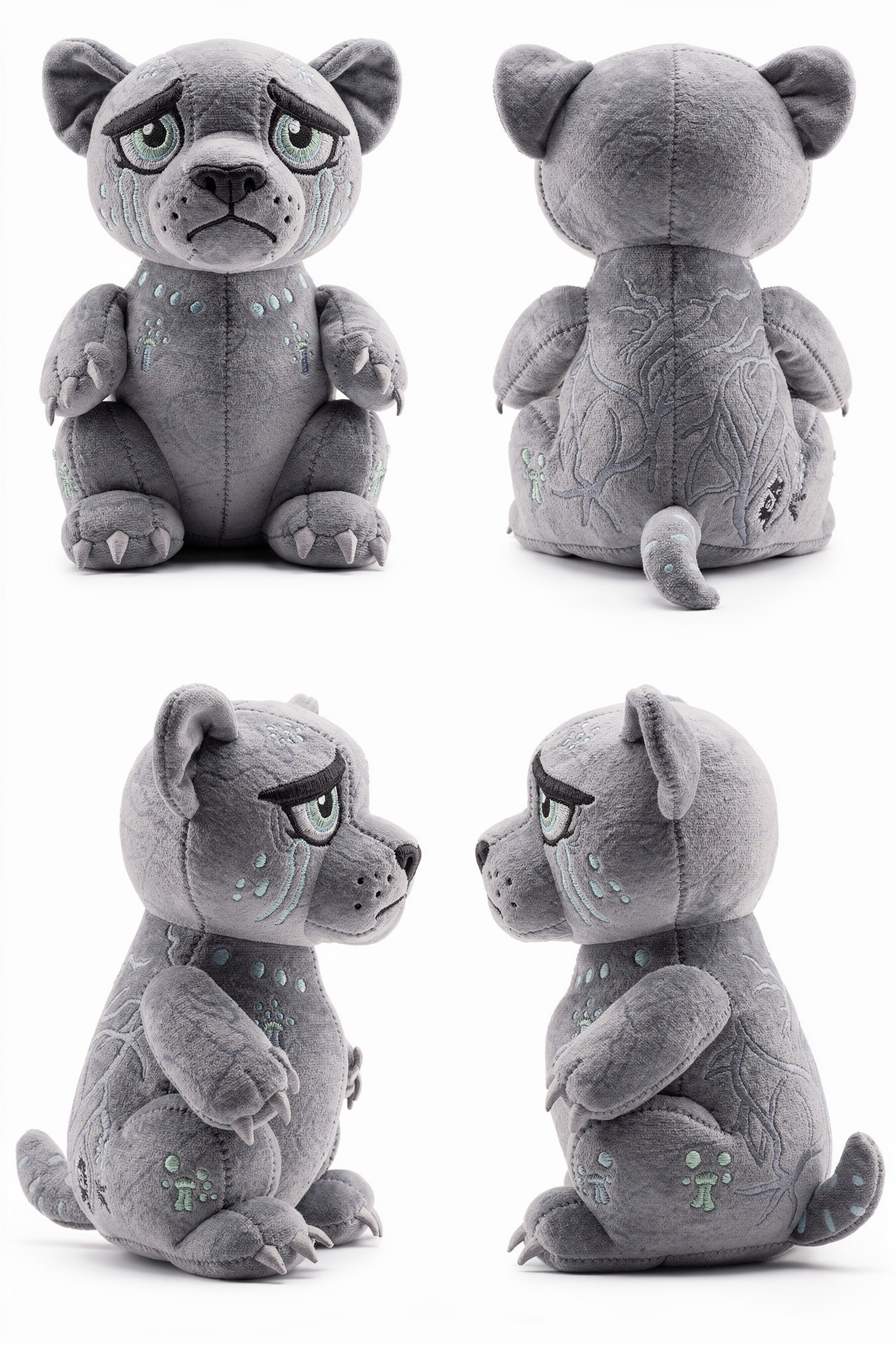 Mycelium Mourner - Adorable plush monster illustration