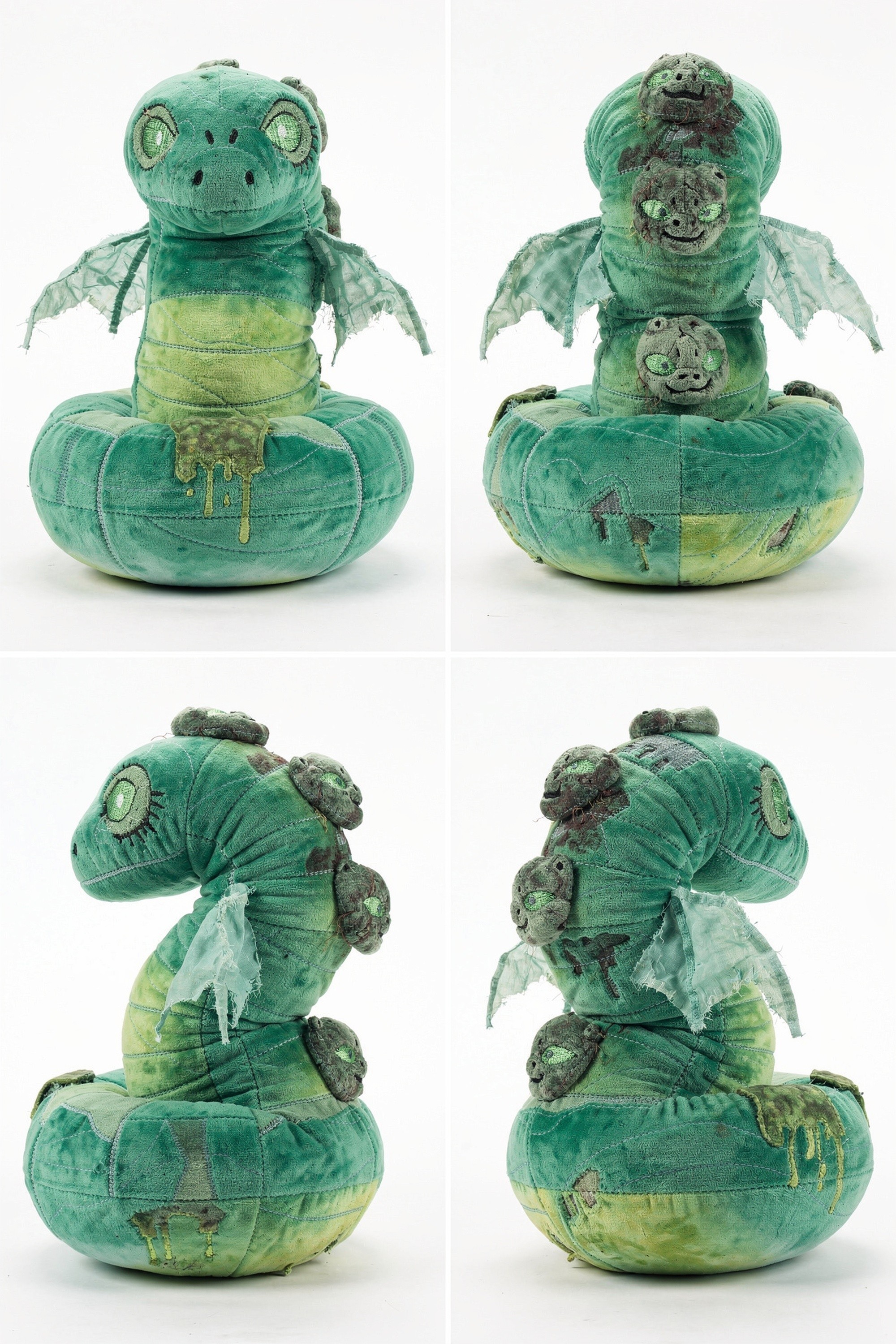 Necrohive Wyrm - Adorable plush monster illustration