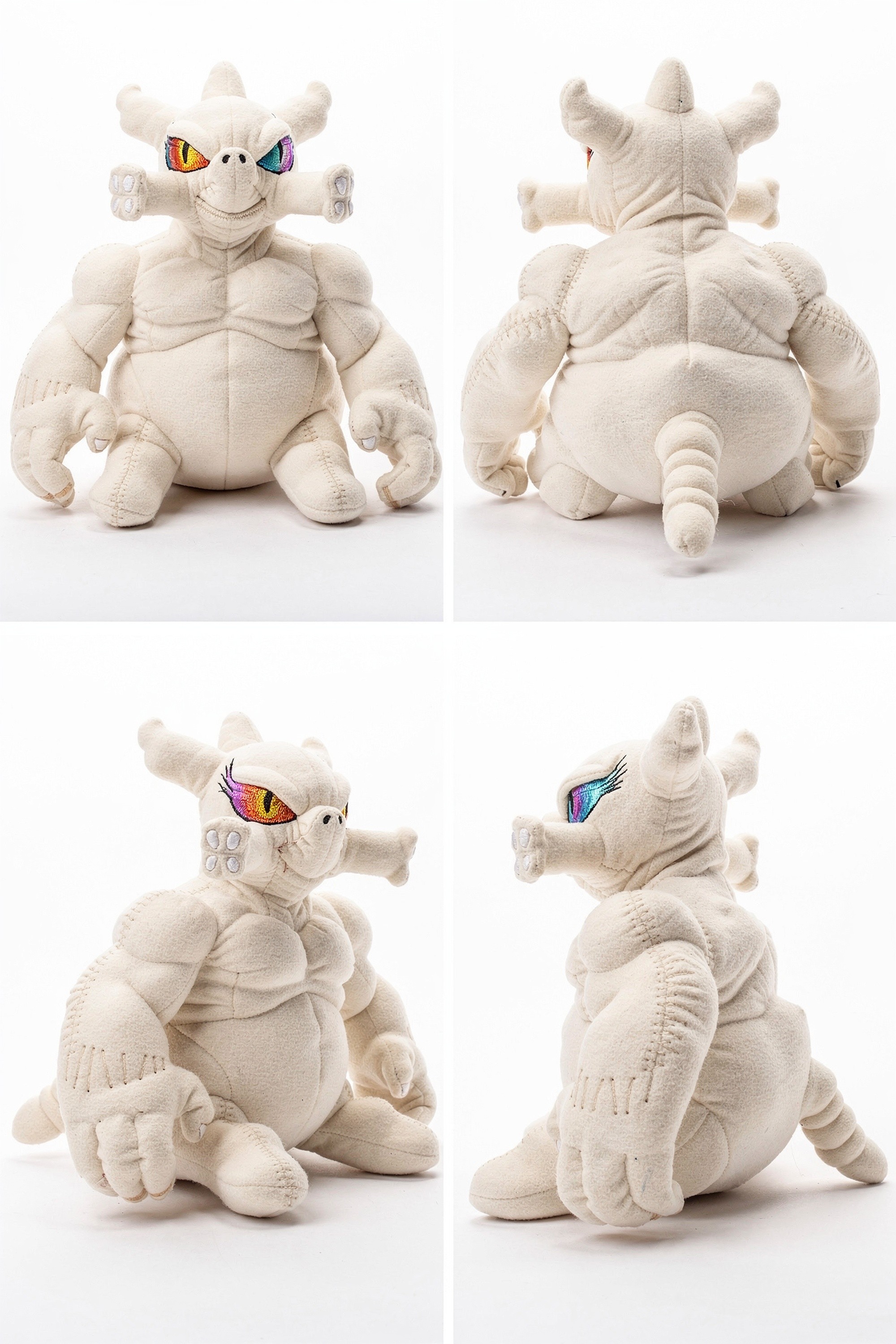 Pearlmaw Ravager - Adorable plush monster illustration