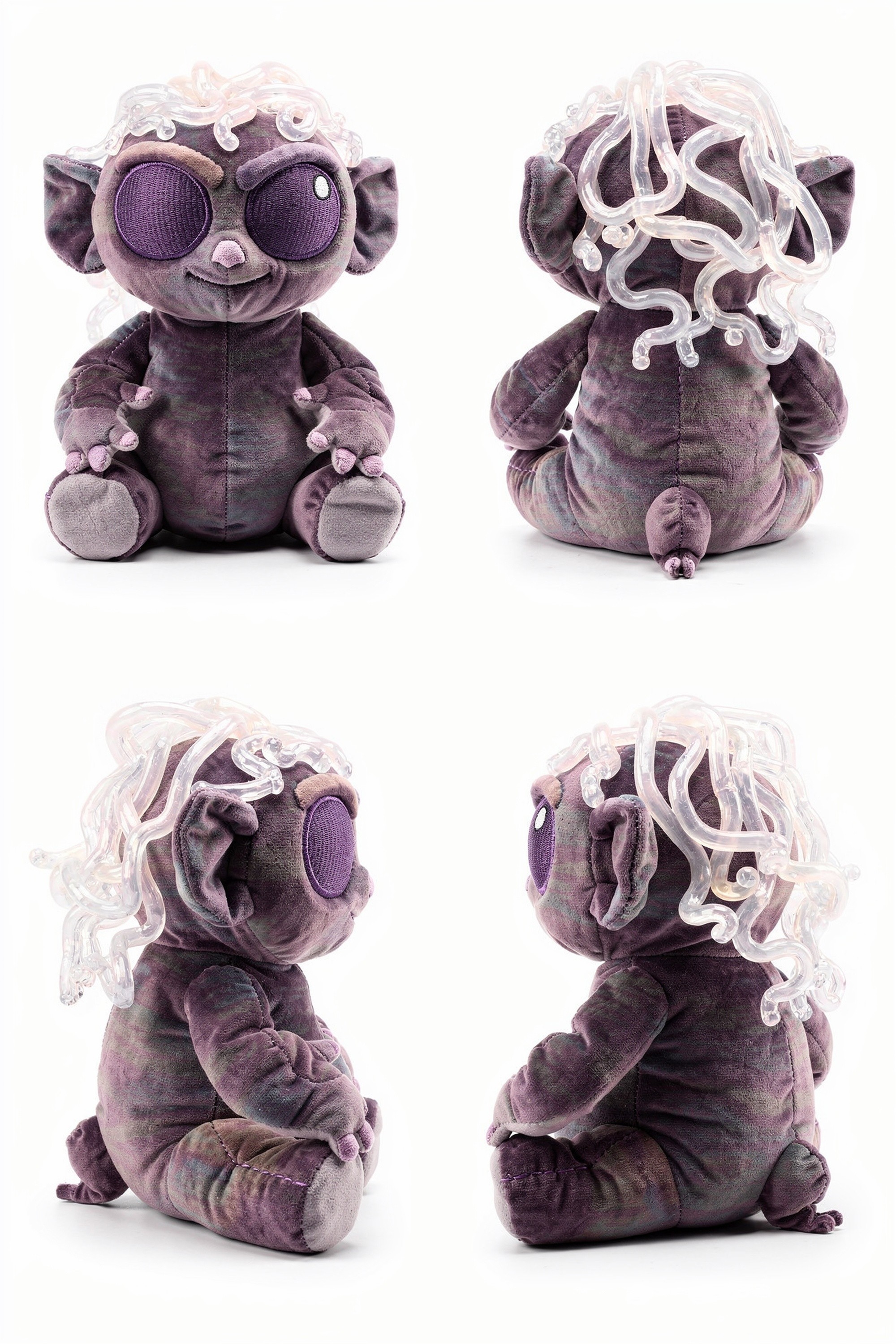 Plum Seep - Adorable plush monster illustration