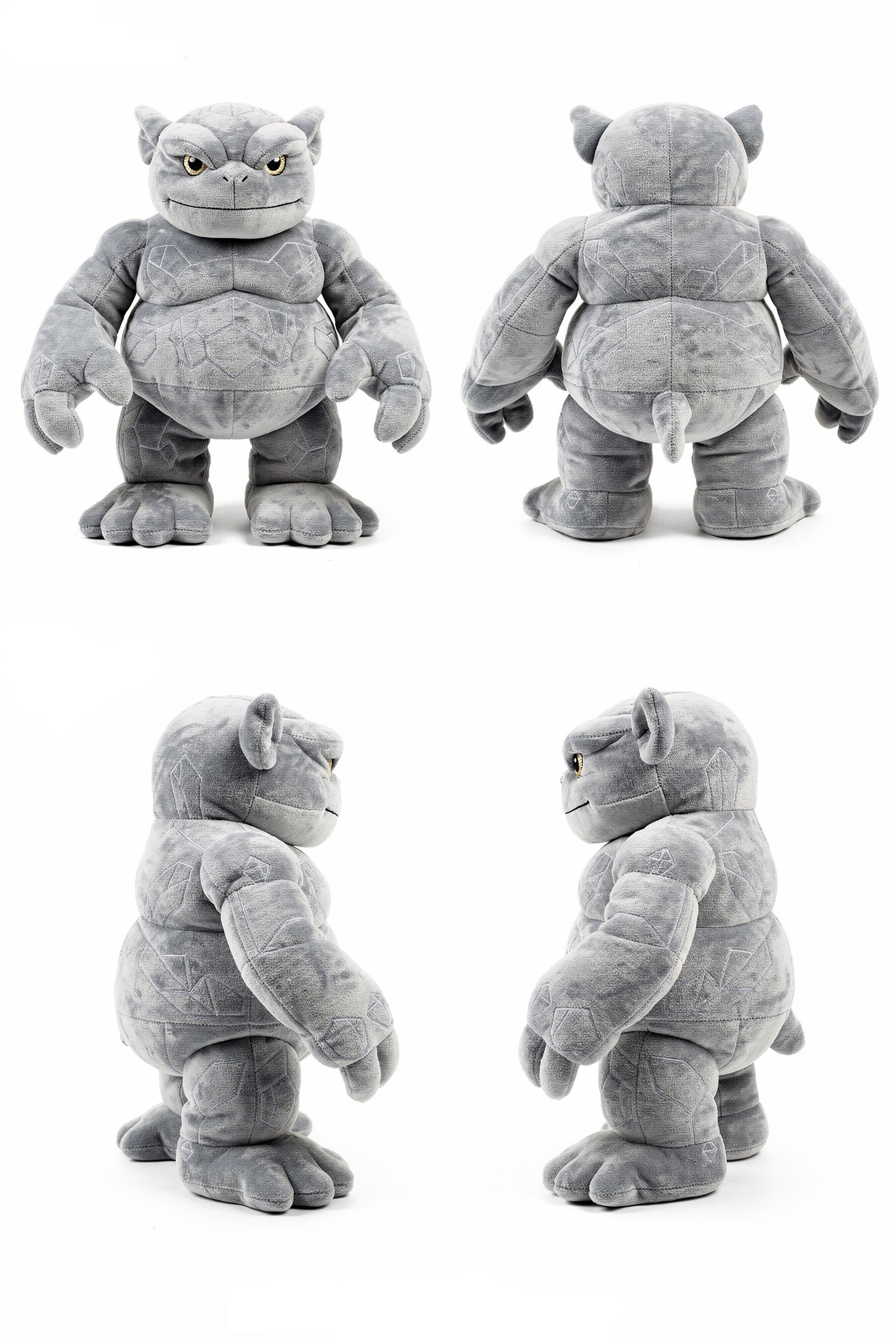 Quartz Colossus - Adorable plush monster illustration