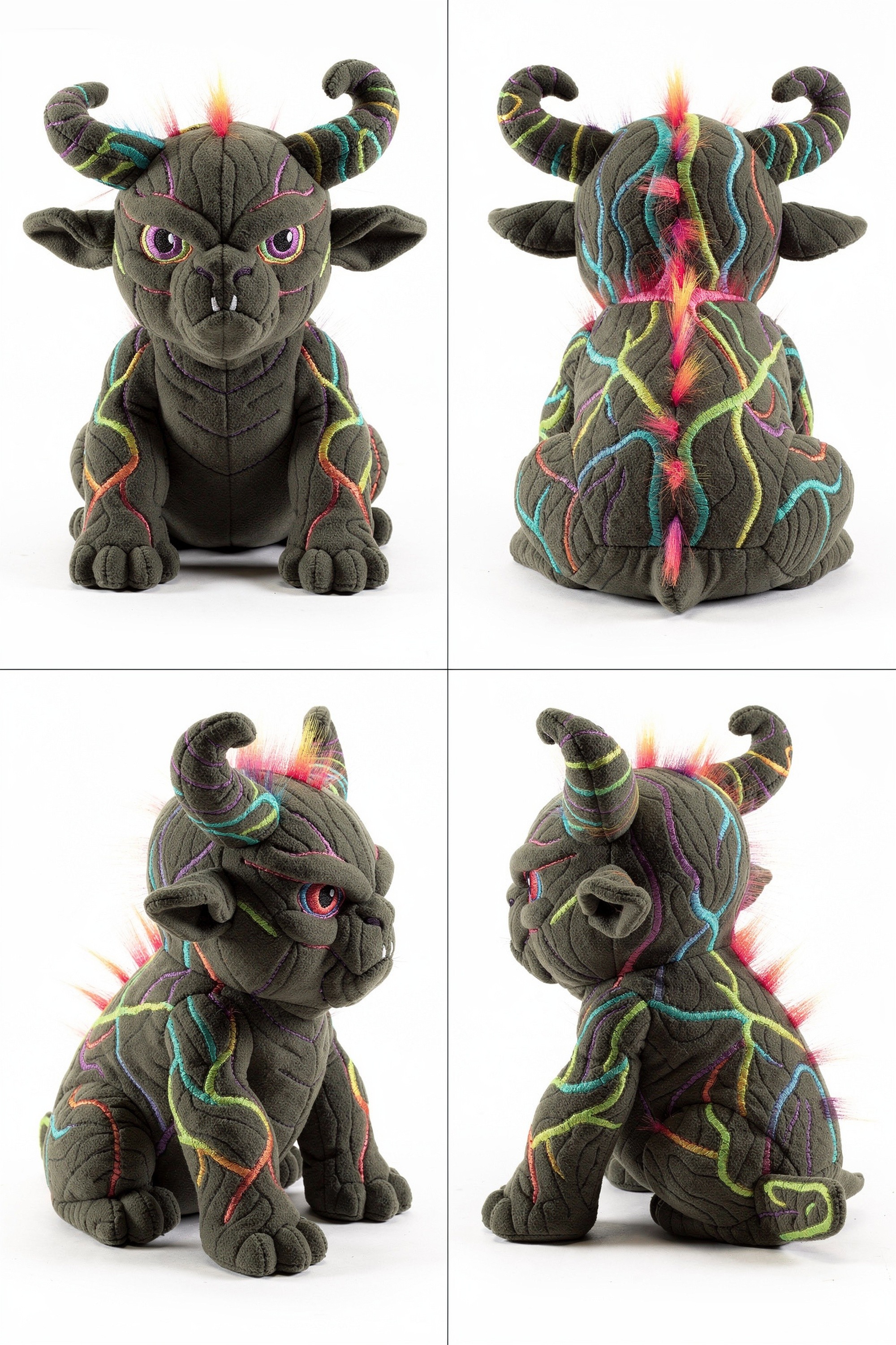 Roothorn - Adorable plush monster illustration