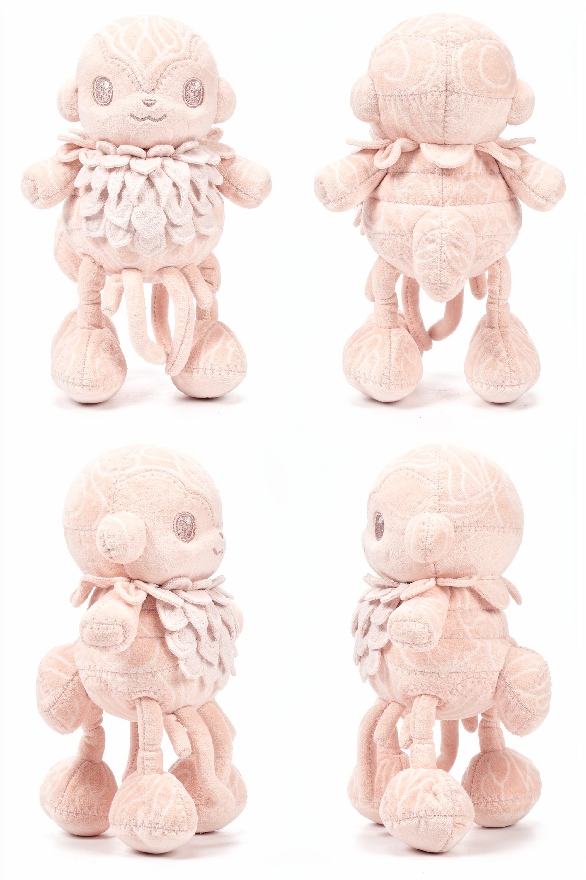 Rootwhisper Sprite - Adorable plush monster illustration