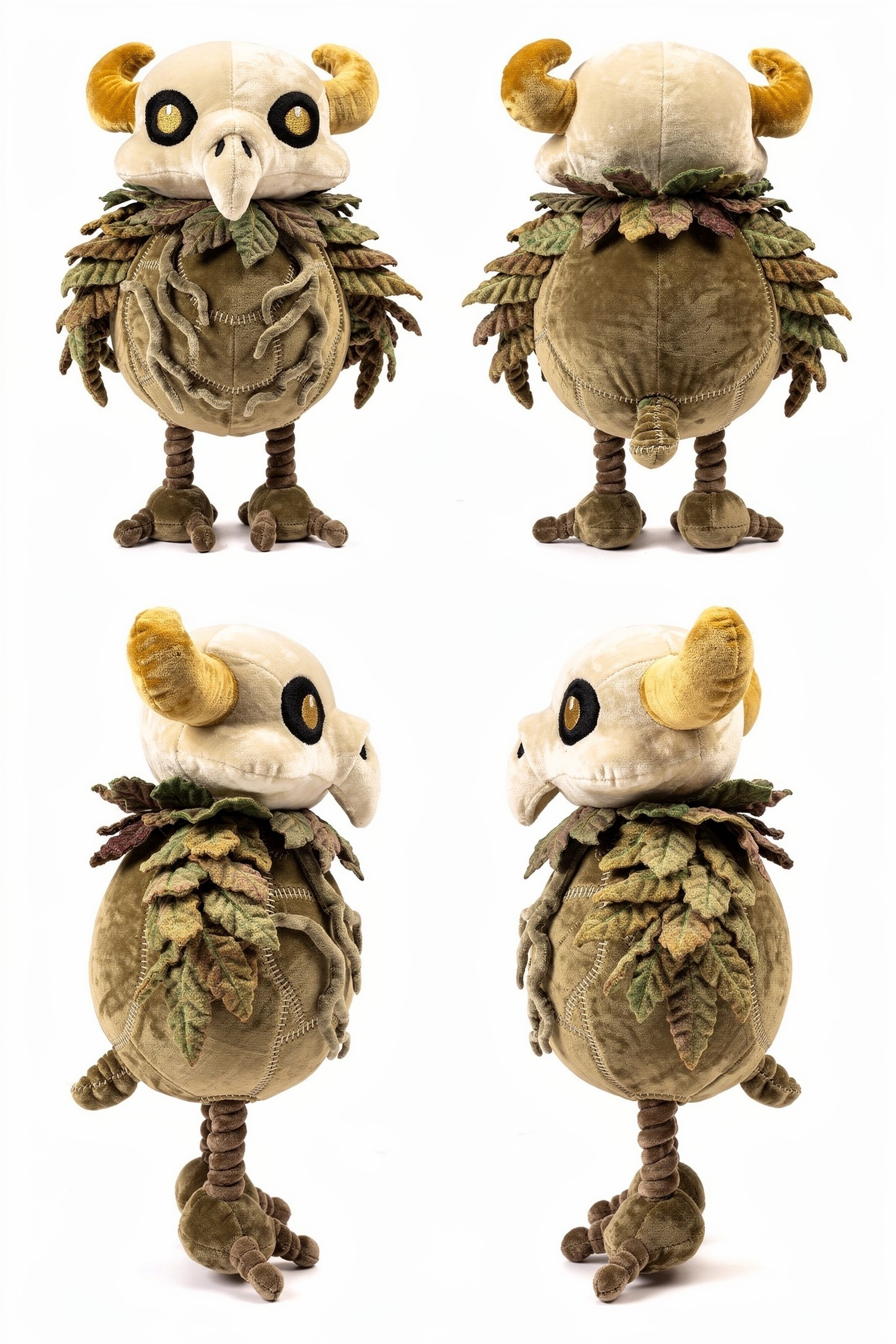Rootwing Abomination - Adorable plush monster illustration