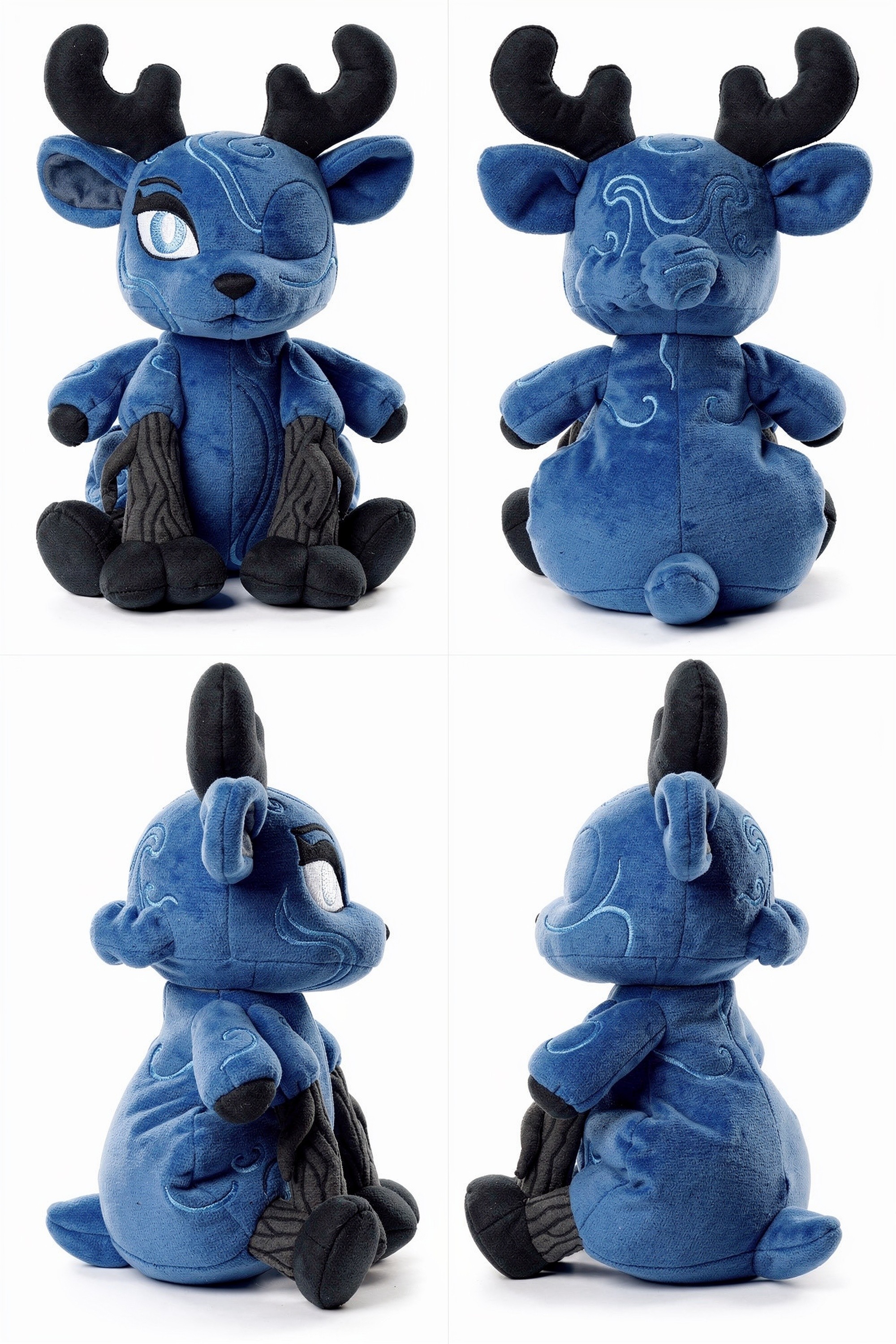 Rootwraith Stag - Adorable plush monster illustration