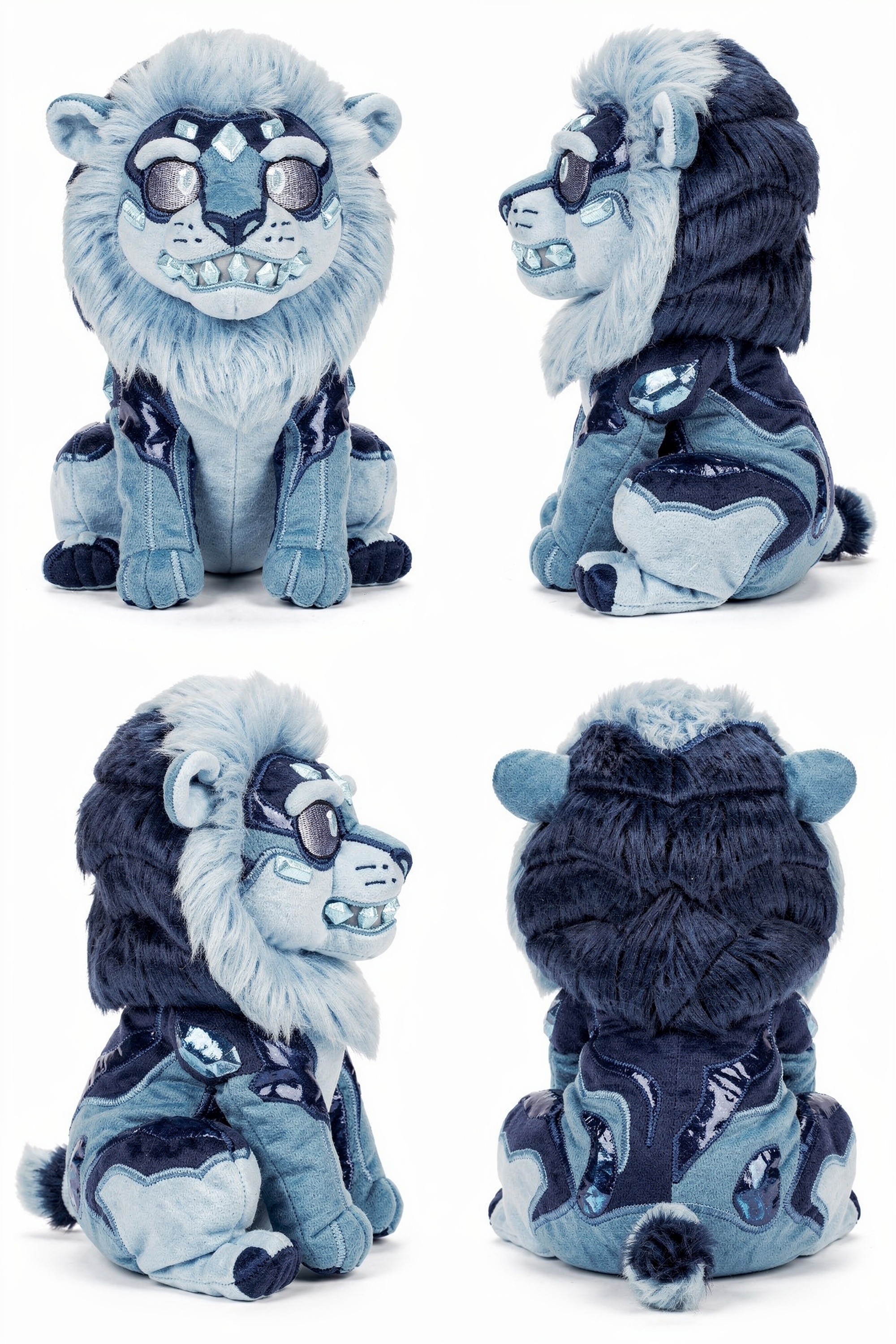 Sapphire Revenant - Adorable plush monster illustration