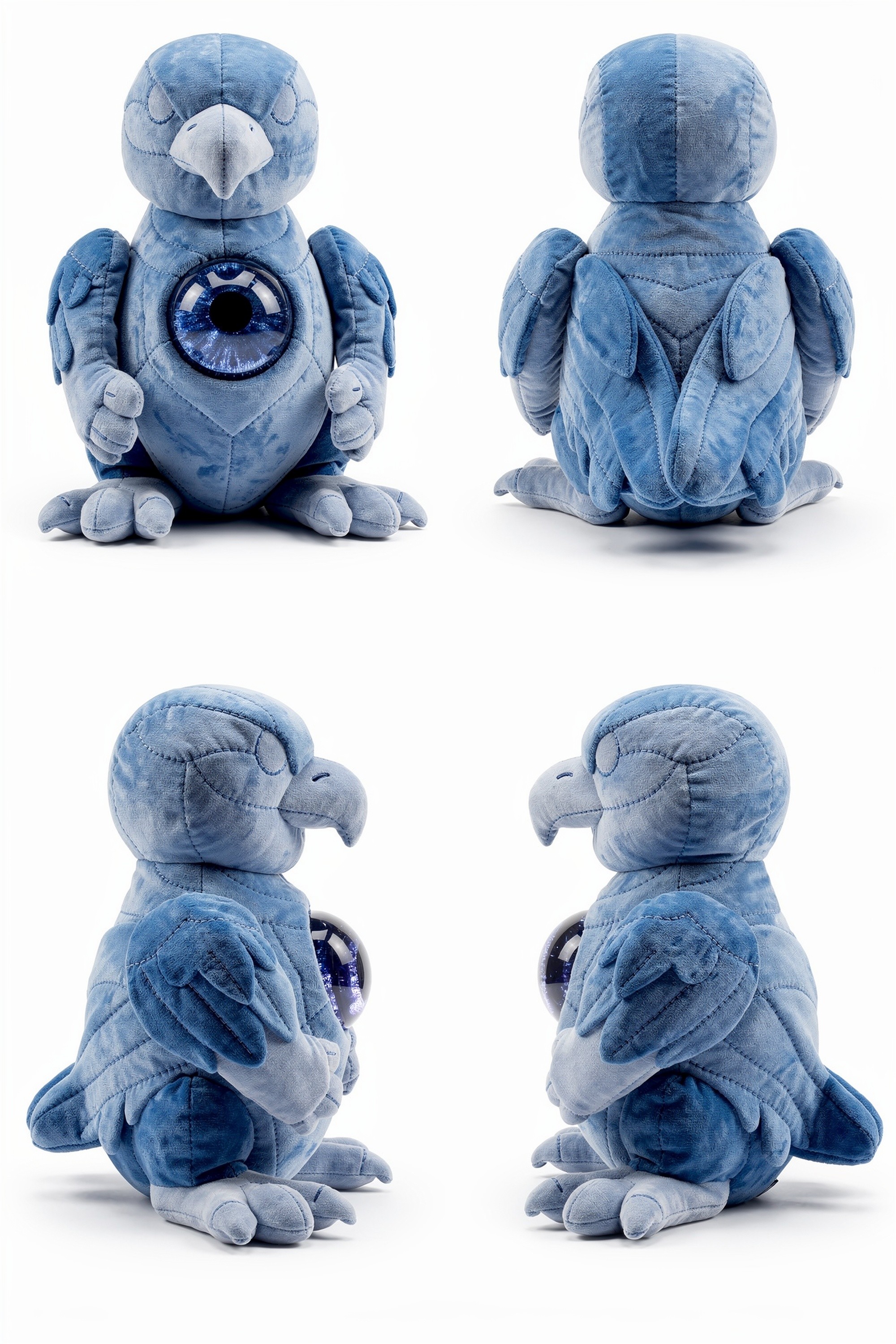 Sapphire Voidsinger - Adorable plush monster illustration