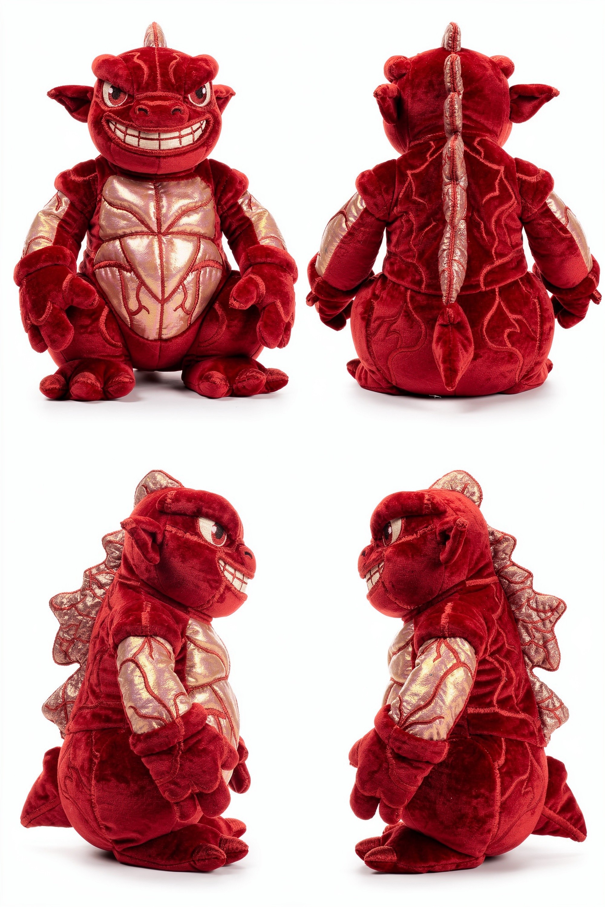 Scarlet Carapax - Adorable plush monster illustration