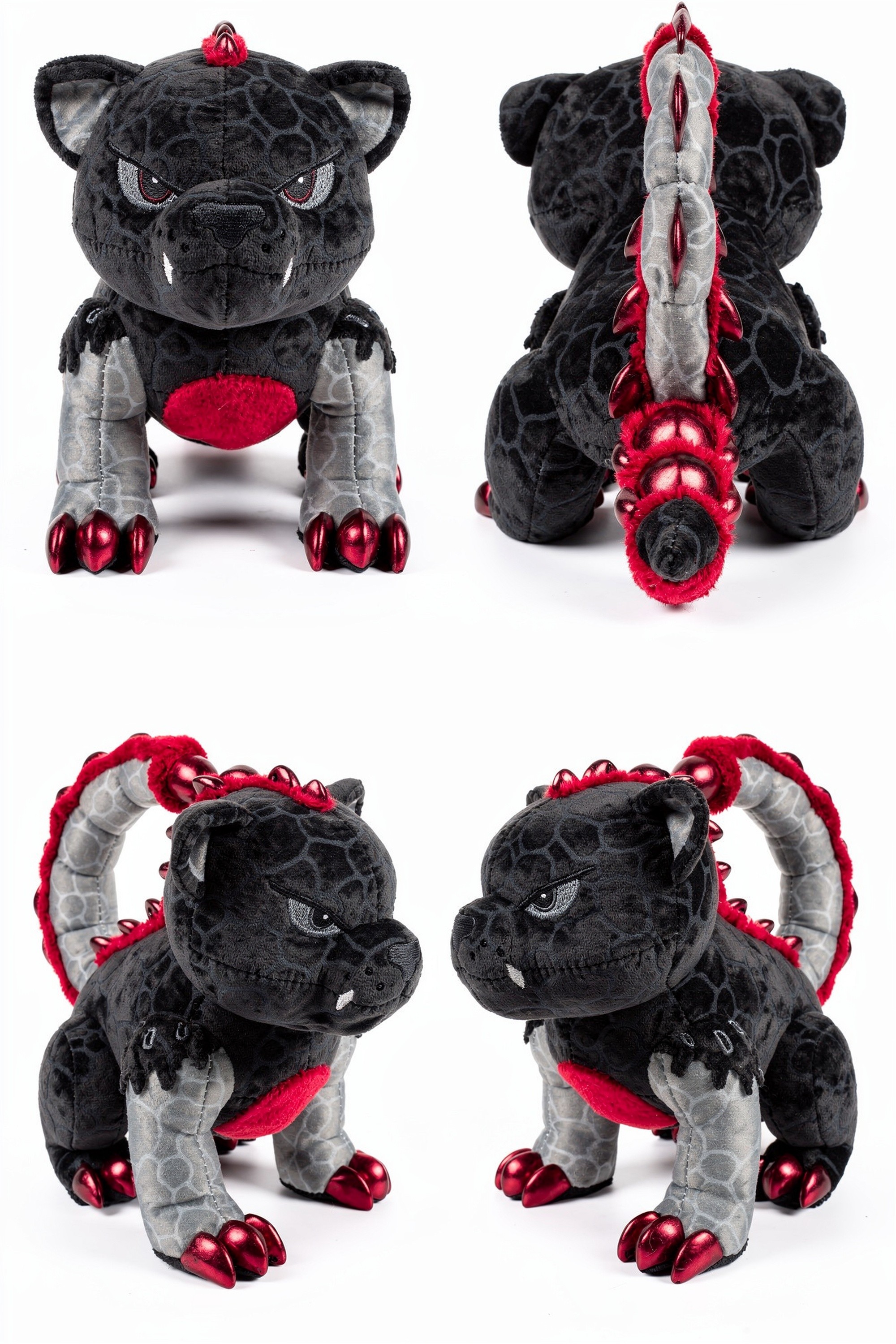 Scorchwraith Manticore - Adorable plush monster illustration