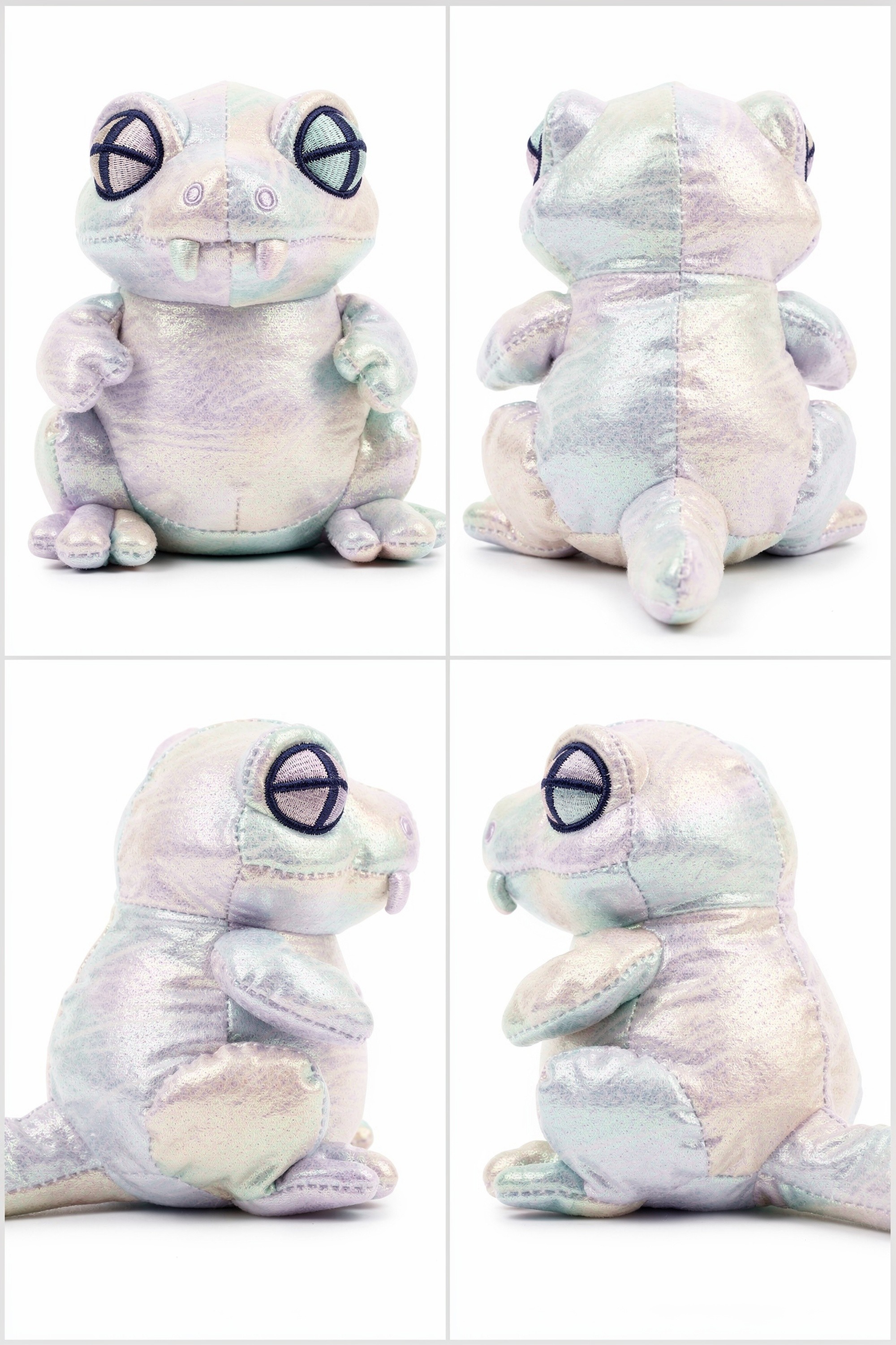 Shimmer Glide - Adorable plush monster illustration
