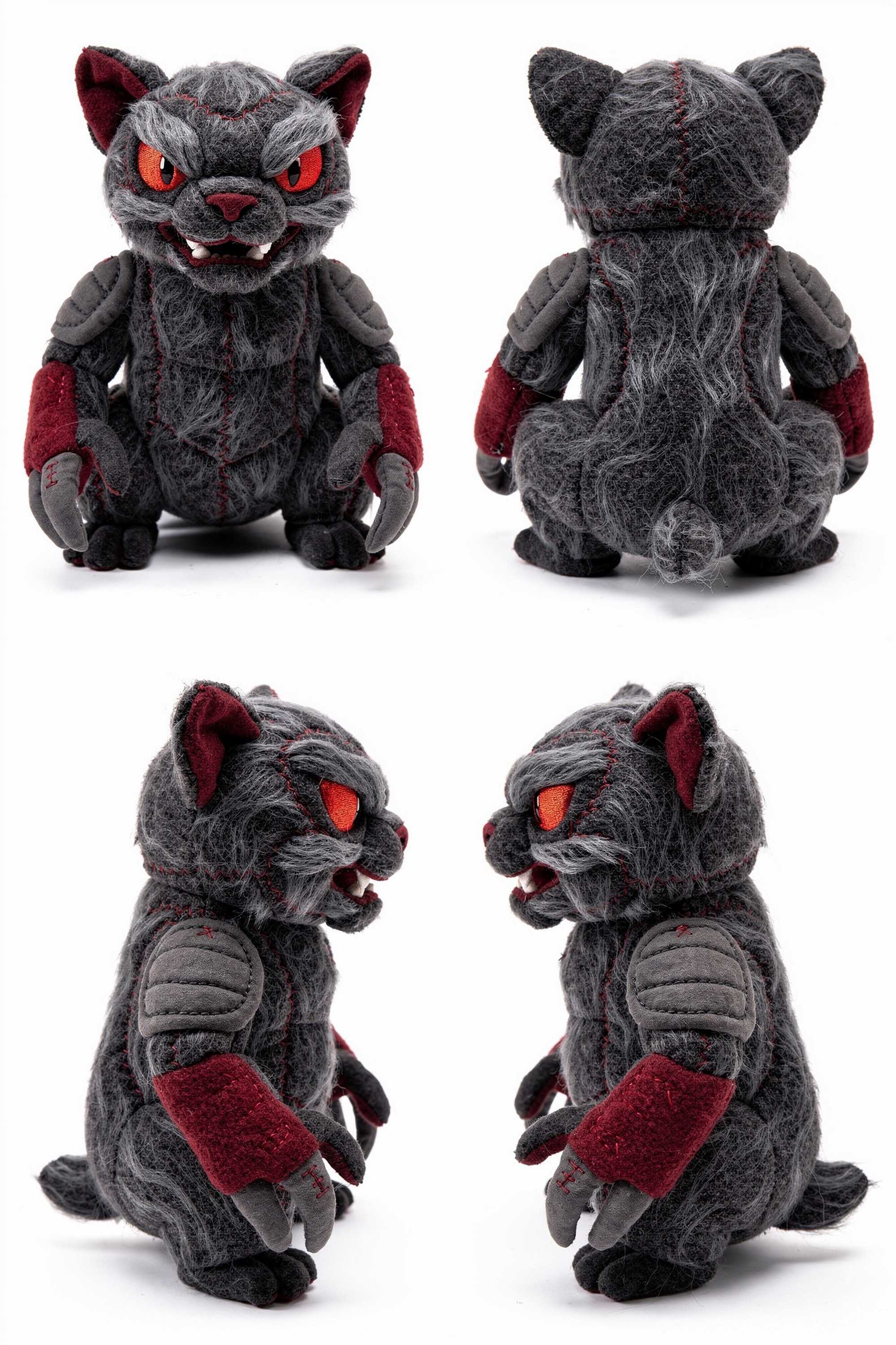 Smoke Glutton - Adorable plush monster illustration