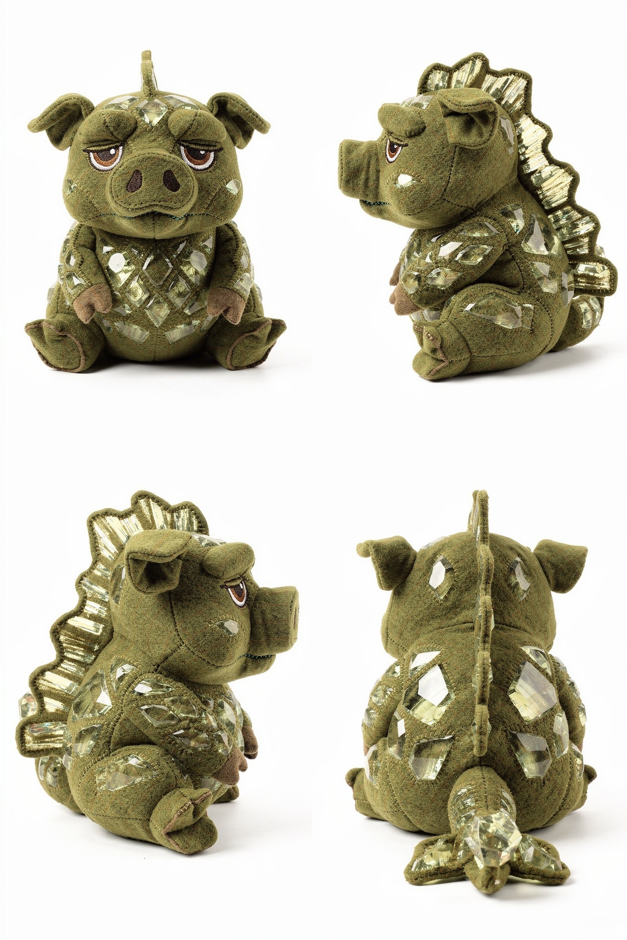 Sorrow Bristler - Adorable plush monster illustration