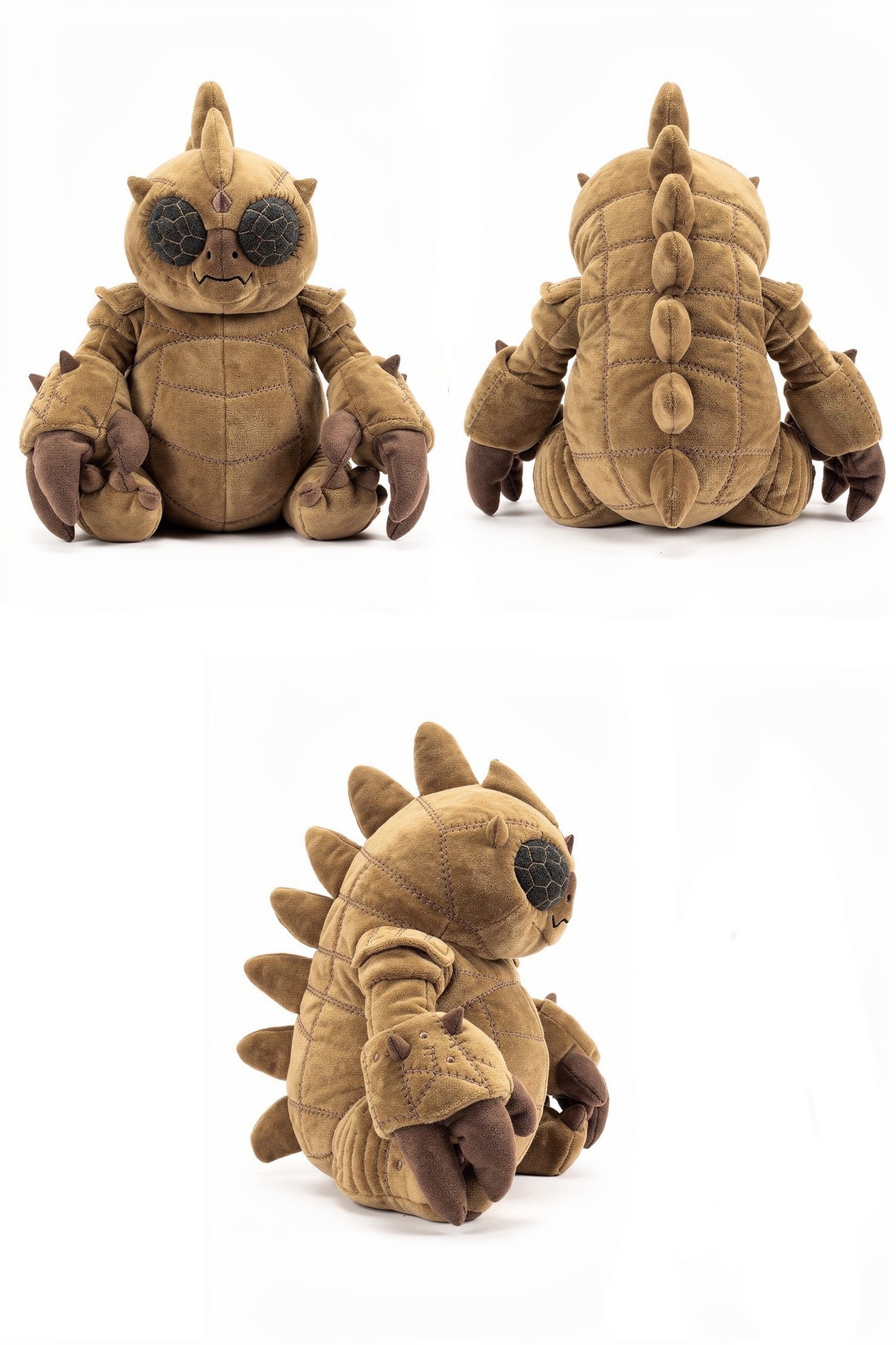 Thorncrawler Titan - Adorable plush monster illustration