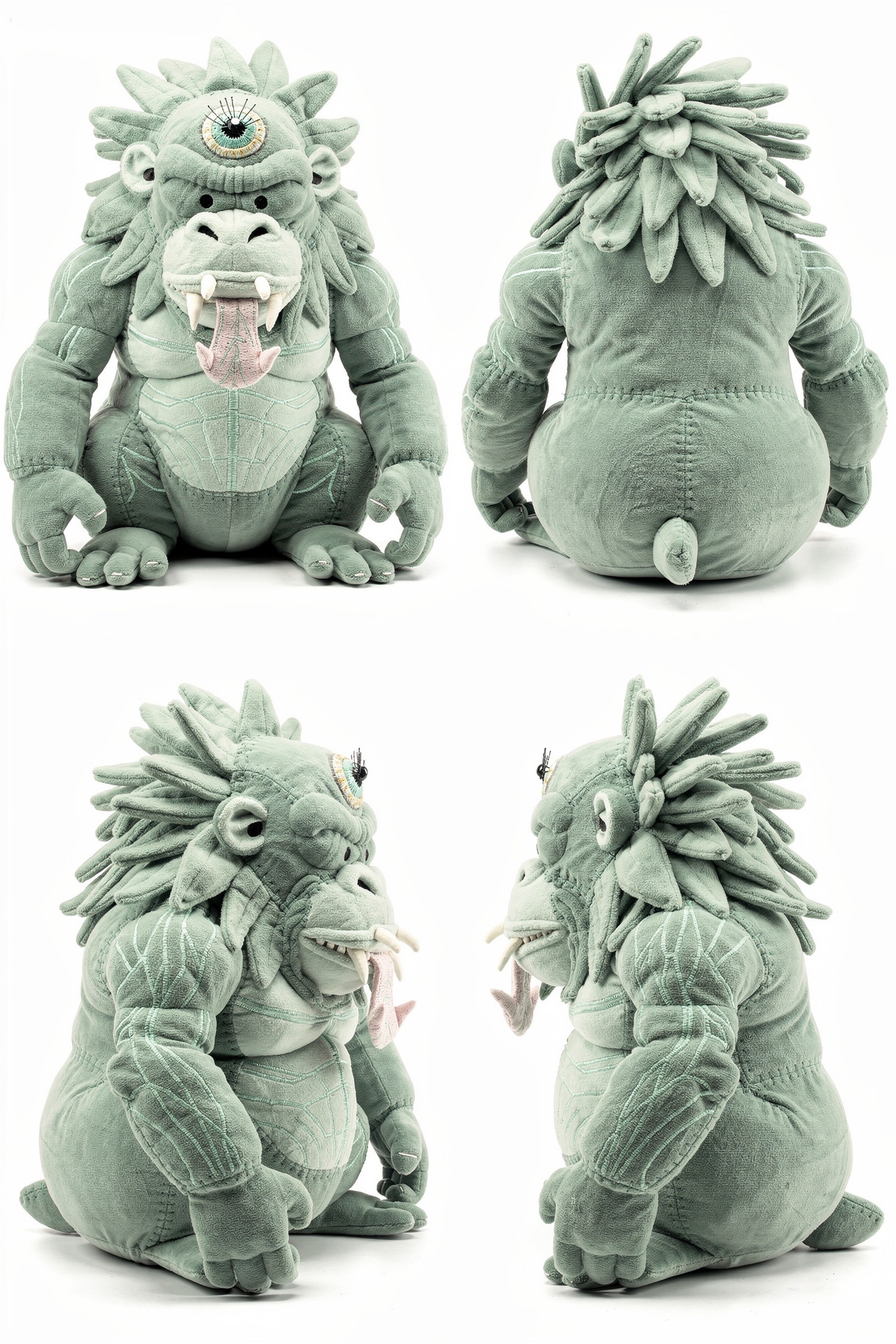 Thornfury Primordial - Adorable plush monster illustration