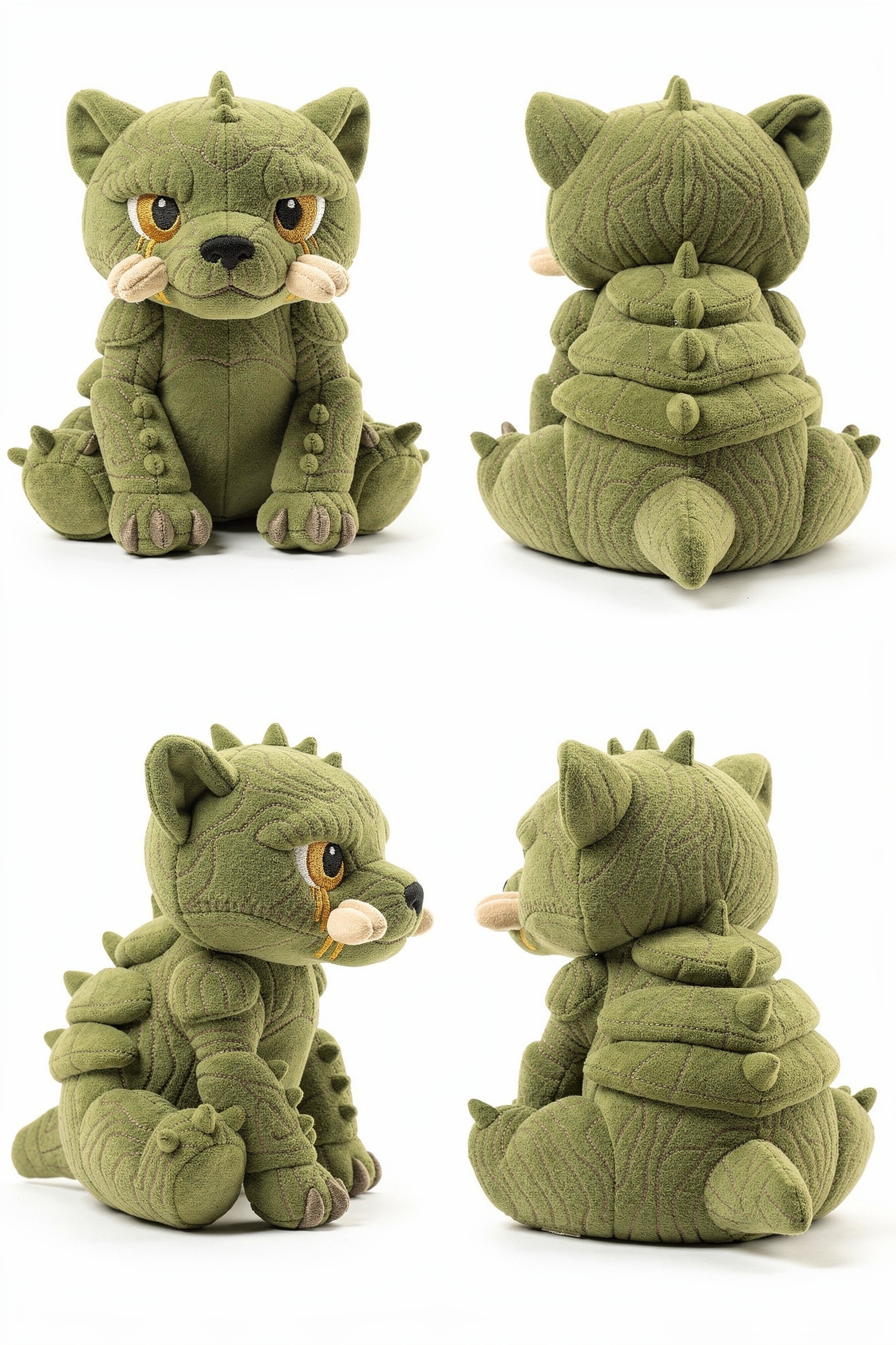 Thornpanther - Adorable plush monster illustration