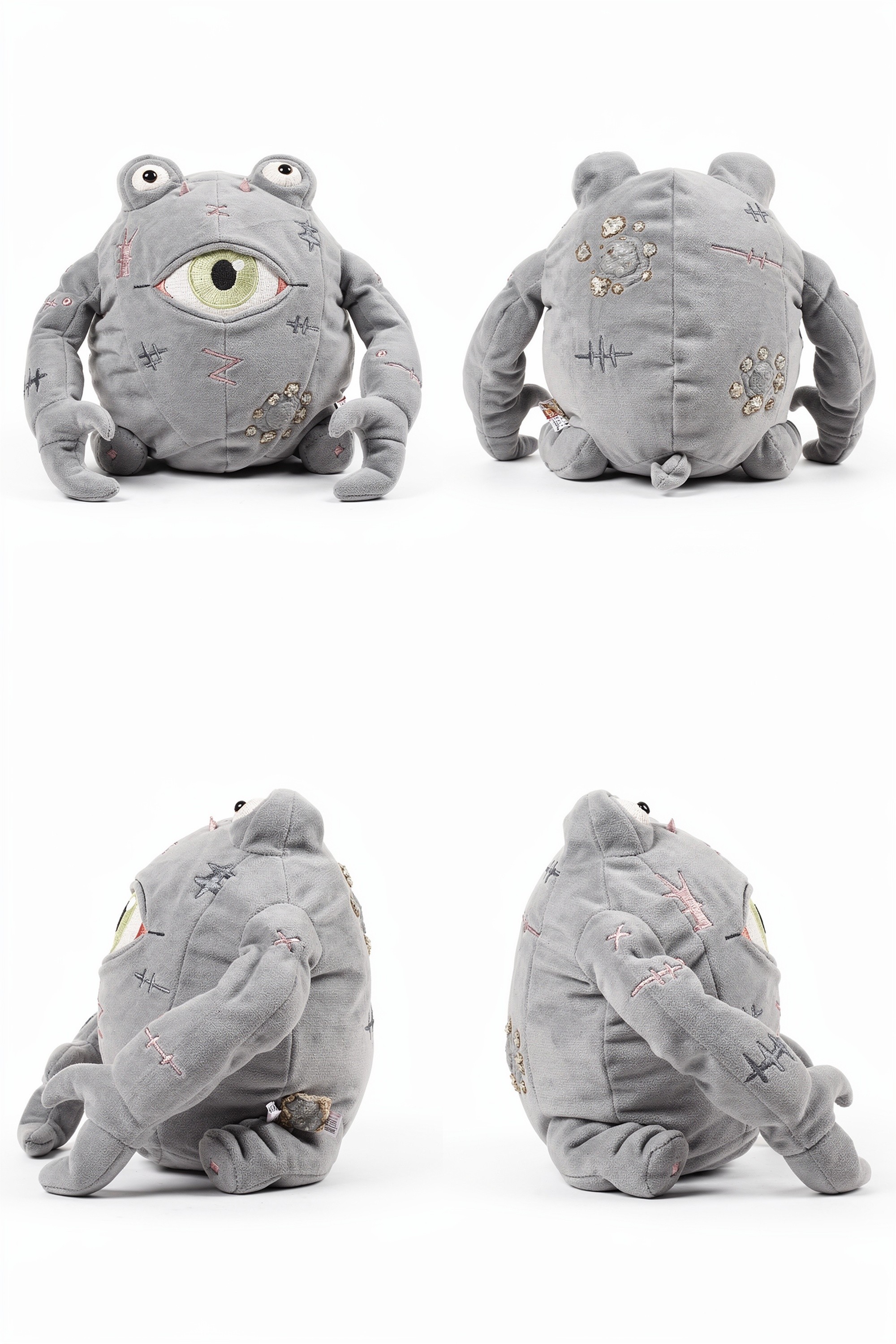 Thornray Glutton - Adorable plush monster illustration