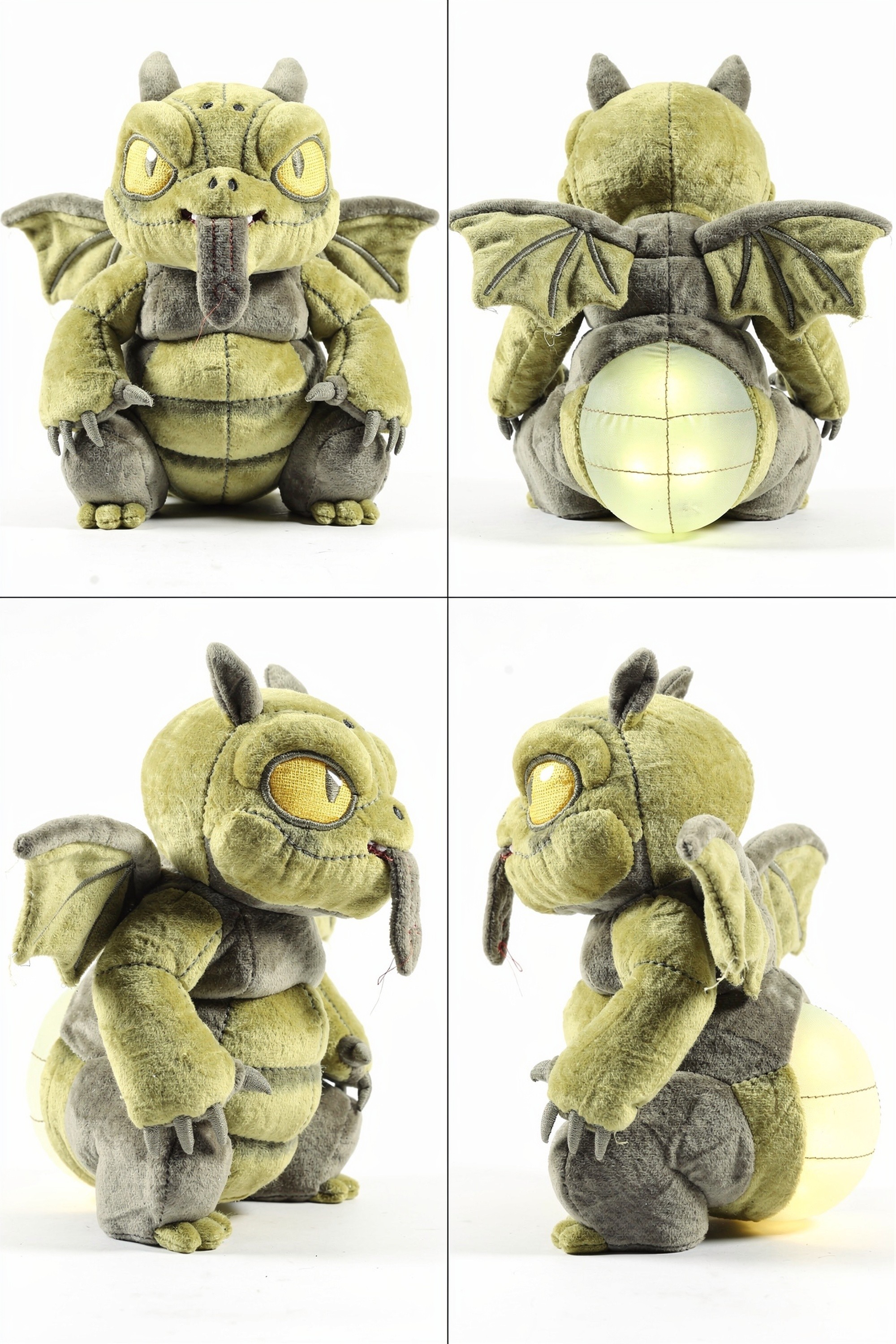 Thrummox Pale - Adorable plush monster illustration