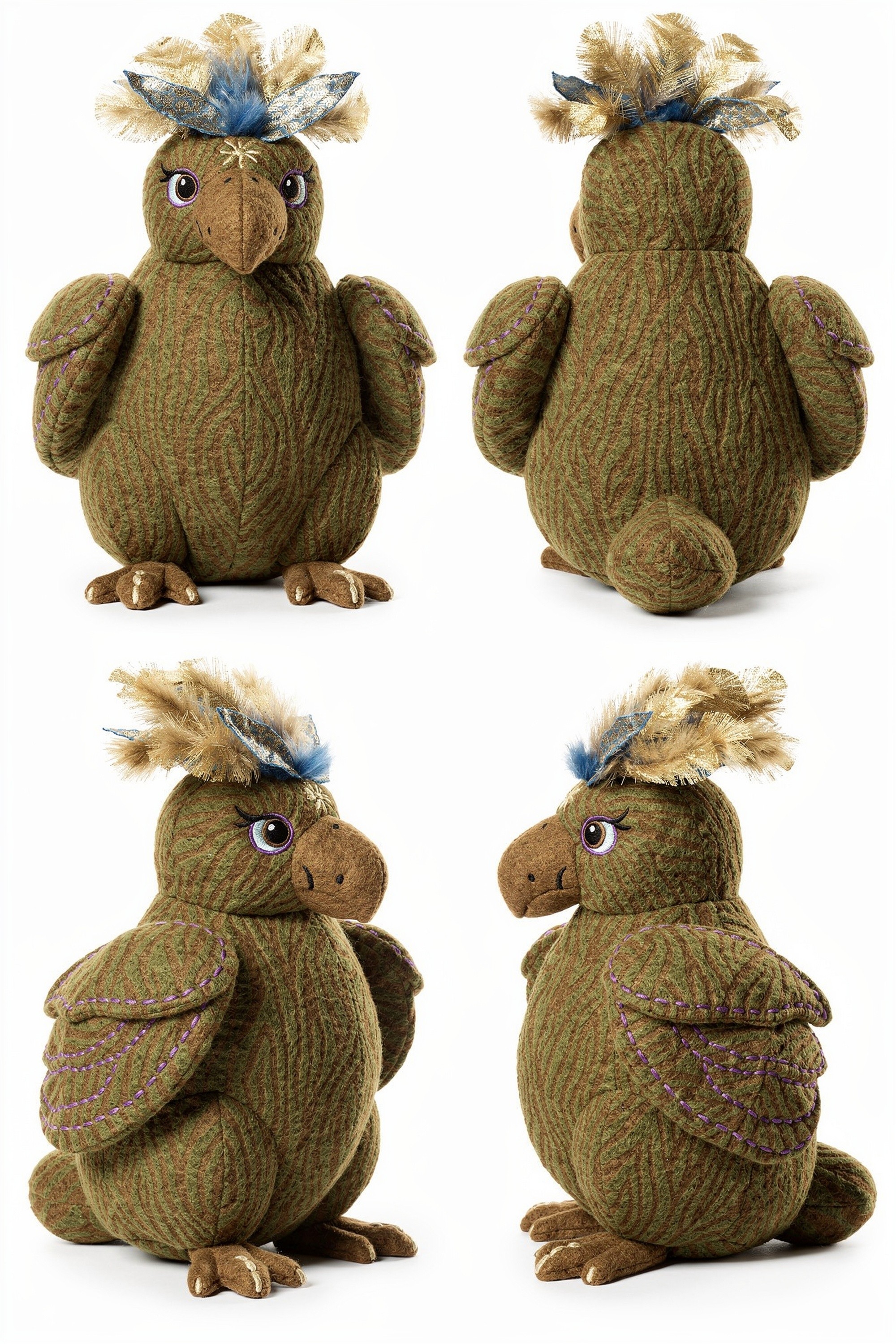 Thunderbloom Sentinel - Adorable plush monster illustration