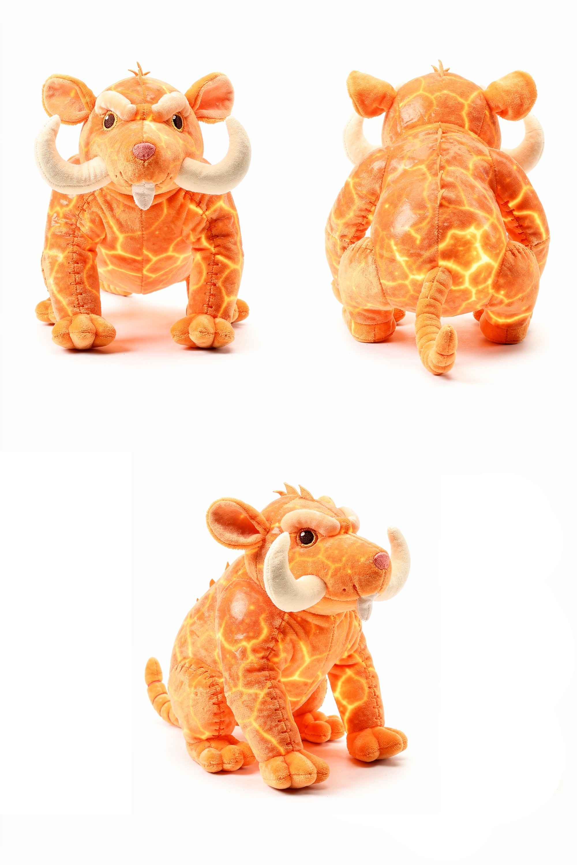 Whisper Tusk - Adorable plush monster illustration